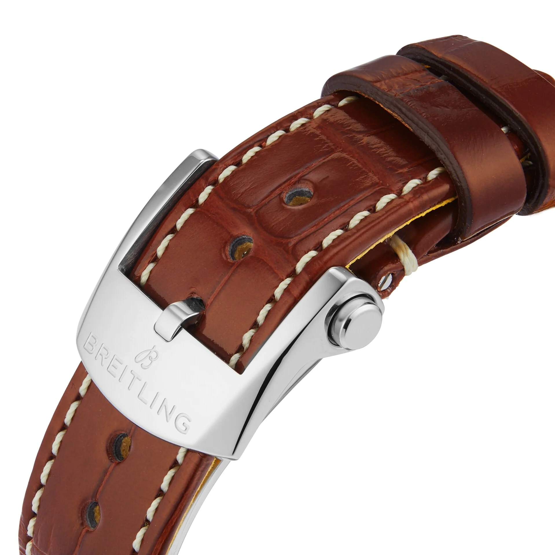Navitimer Automatic 36 | 36mm, Two-Tone Steel & 18K Rose Gold, Alligator Leather, Diamond White Dial - Image 7