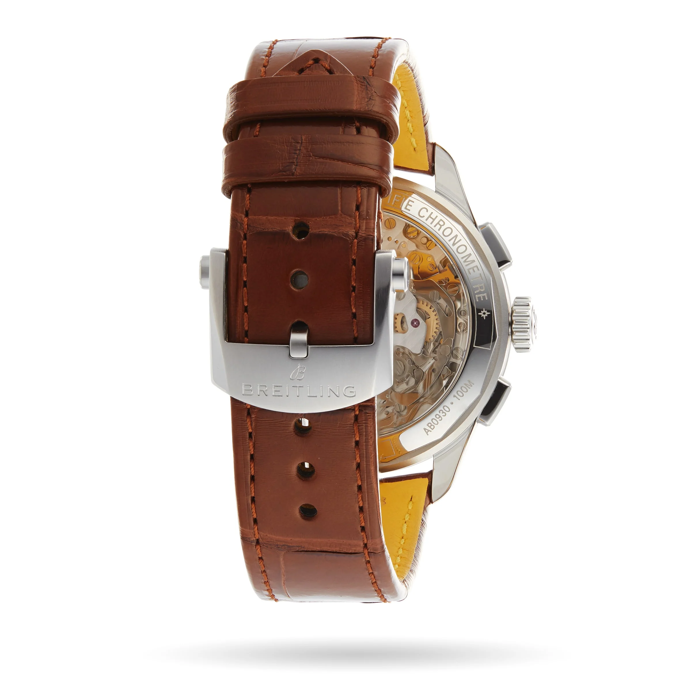 Premier B09 Chronograph 40 | 40mm, Steel, Alligator Leather, Green Dial - Image 5