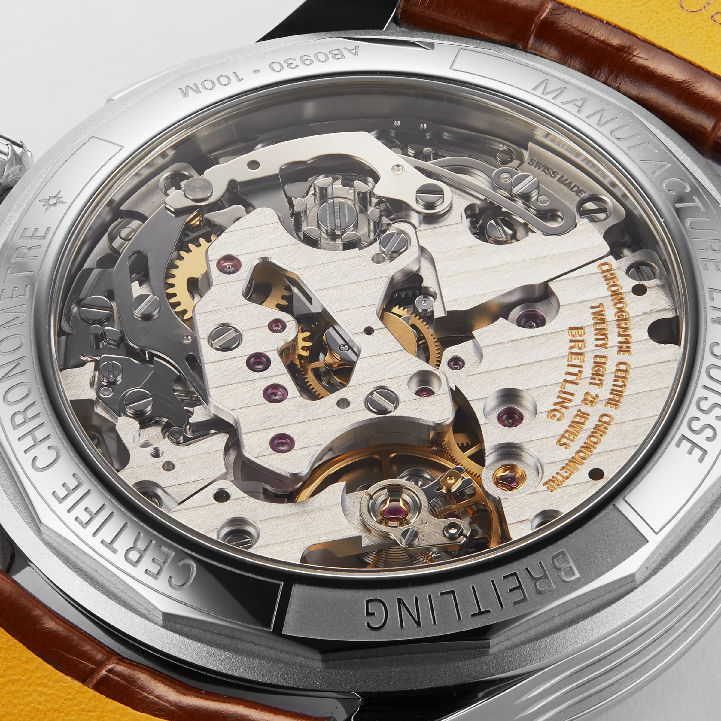 Premier B09 Chronograph 40 | 40mm, Steel, Alligator Leather, Green Dial - Image 6