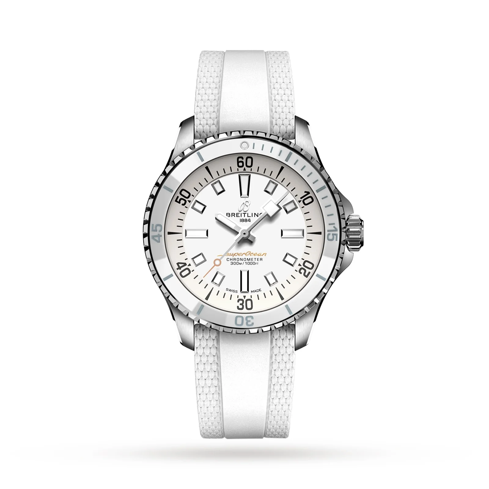 Superocean Automatic 36 | 36mm, Steel, Rubber, White Dial