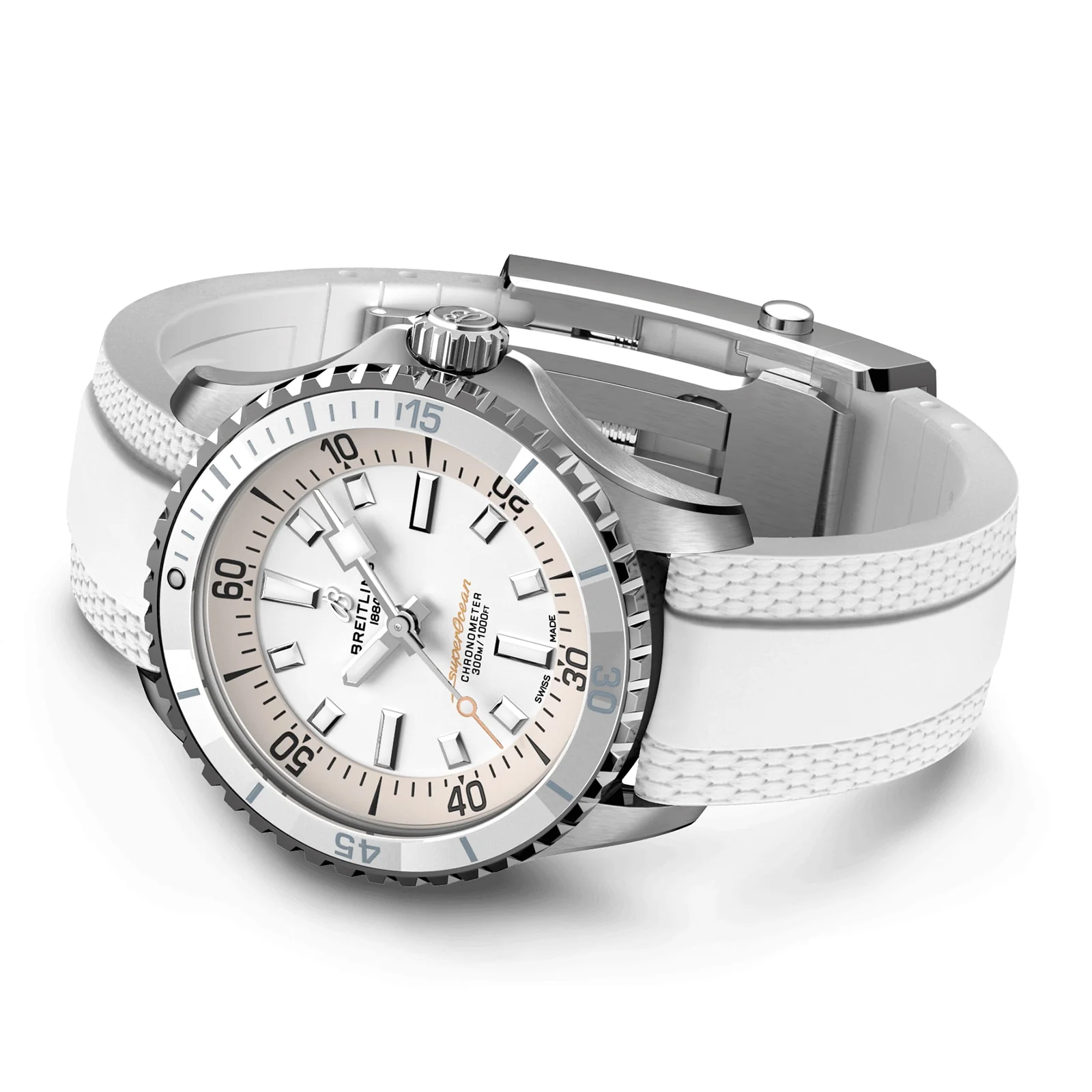 Superocean Automatic 36 | 36mm, Steel, Rubber, White Dial - Image 4