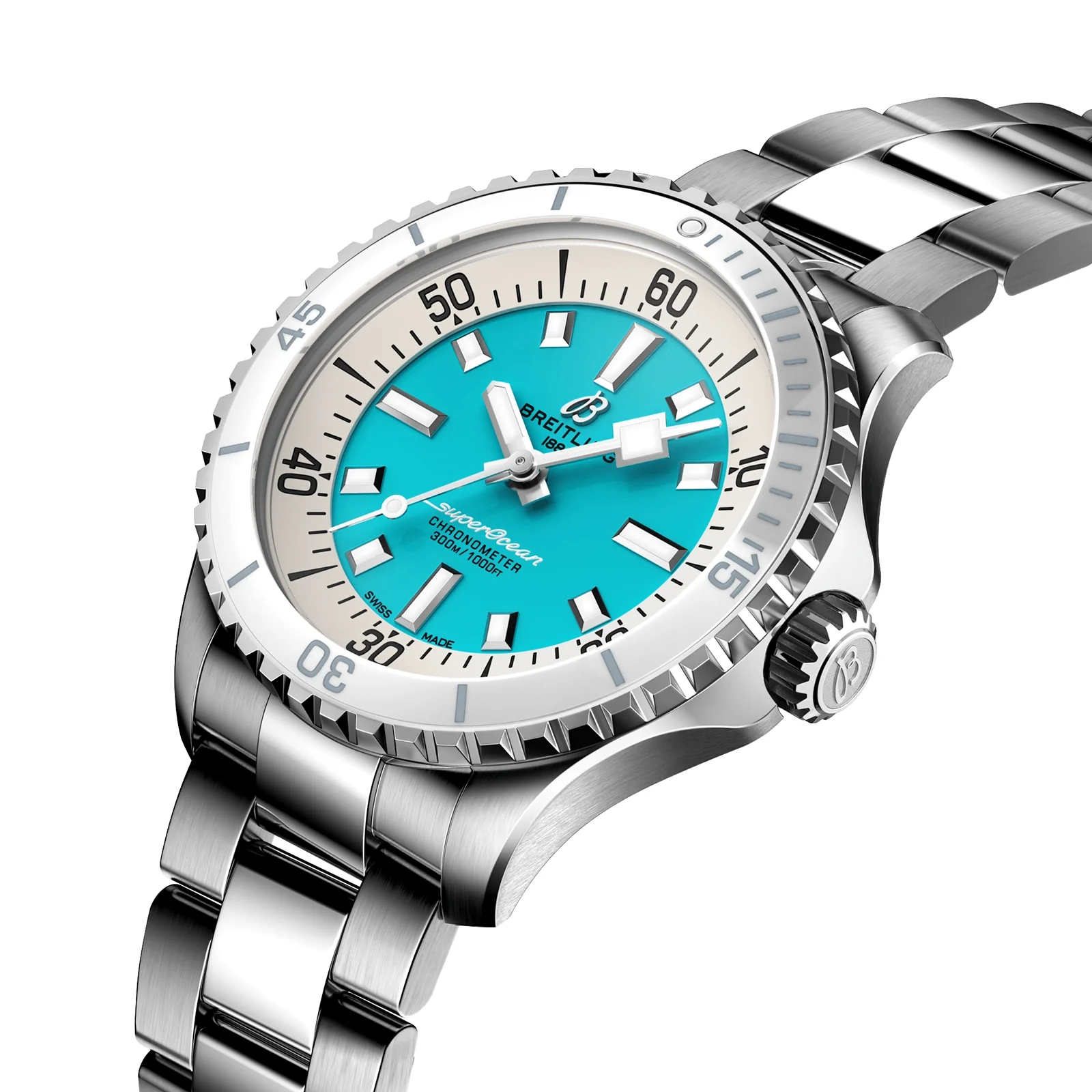 Superocean Automatic 36 | 36mm, Steel, Turquoise Dial - Image 3