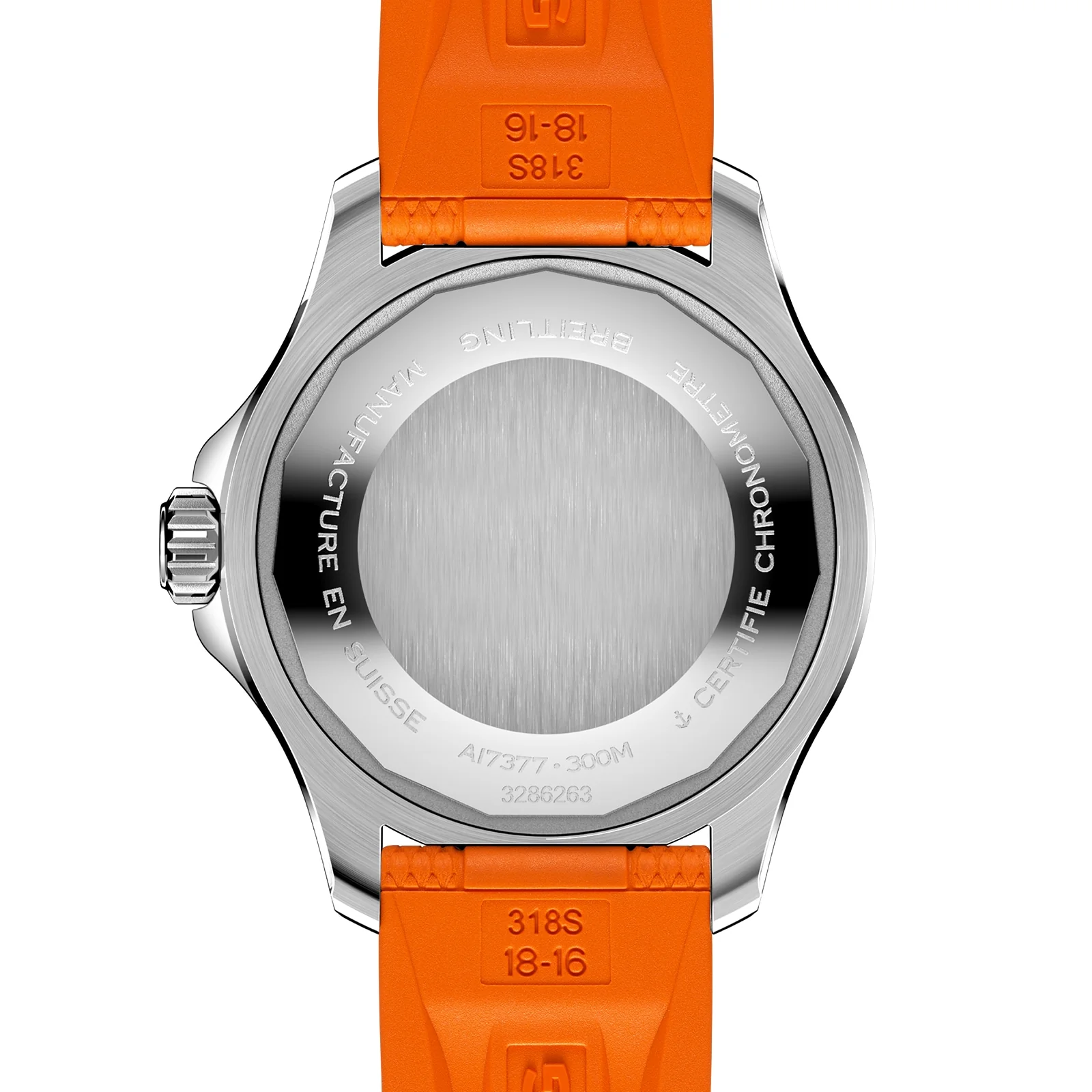 Superocean Automatic 36 | 36mm, Steel, Rubber, Orange Dial - Image 2