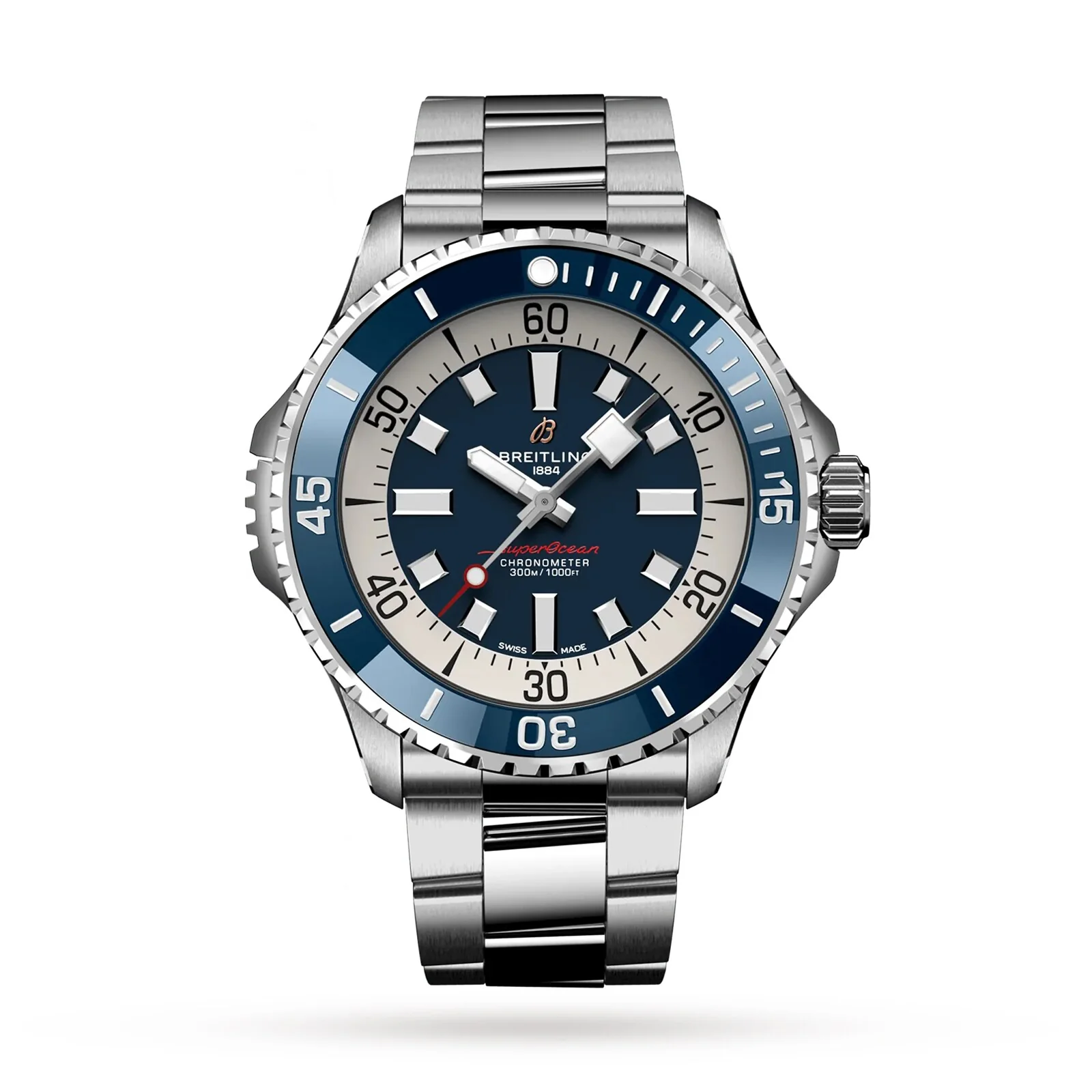 Superocean Automatic 46 | 46mm, Steel, Blue Dial
