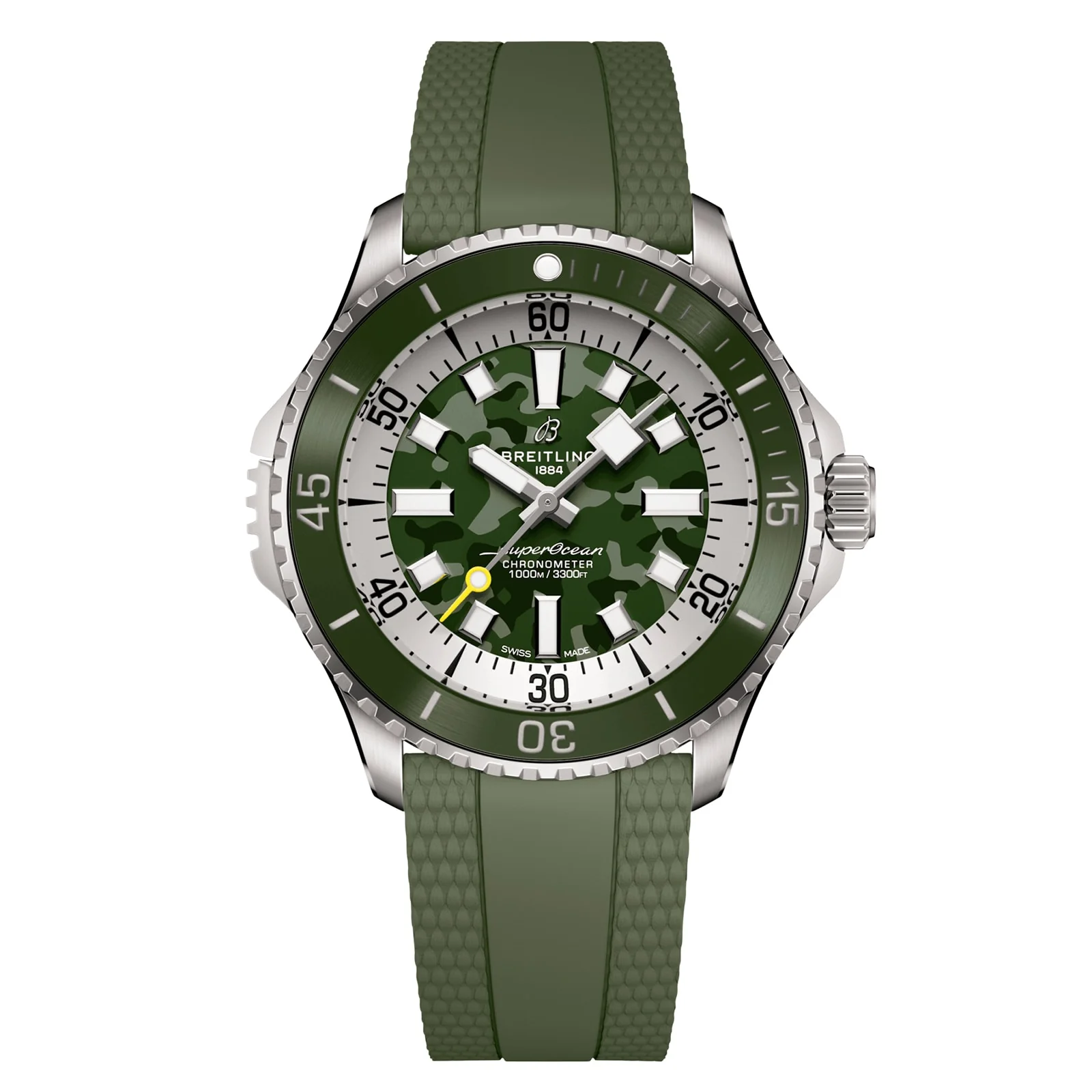 Superocean Automatic 46 Super Diver | 46mm, Titanium, Rubber, Green Dial