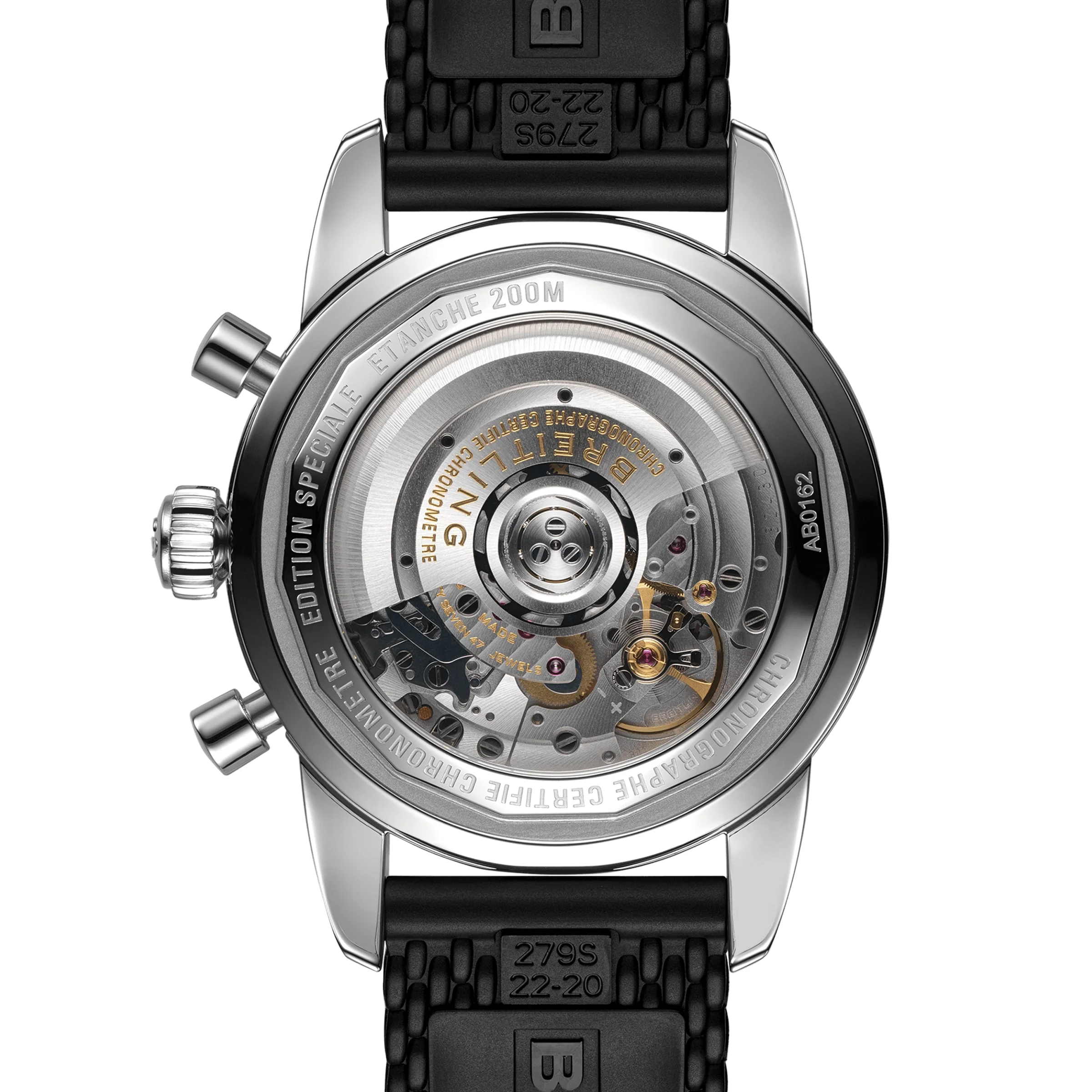 Superocean Heritage B01 Chronograph 44 | 44mm, Steel, Rubber, Black Dial - Image 4