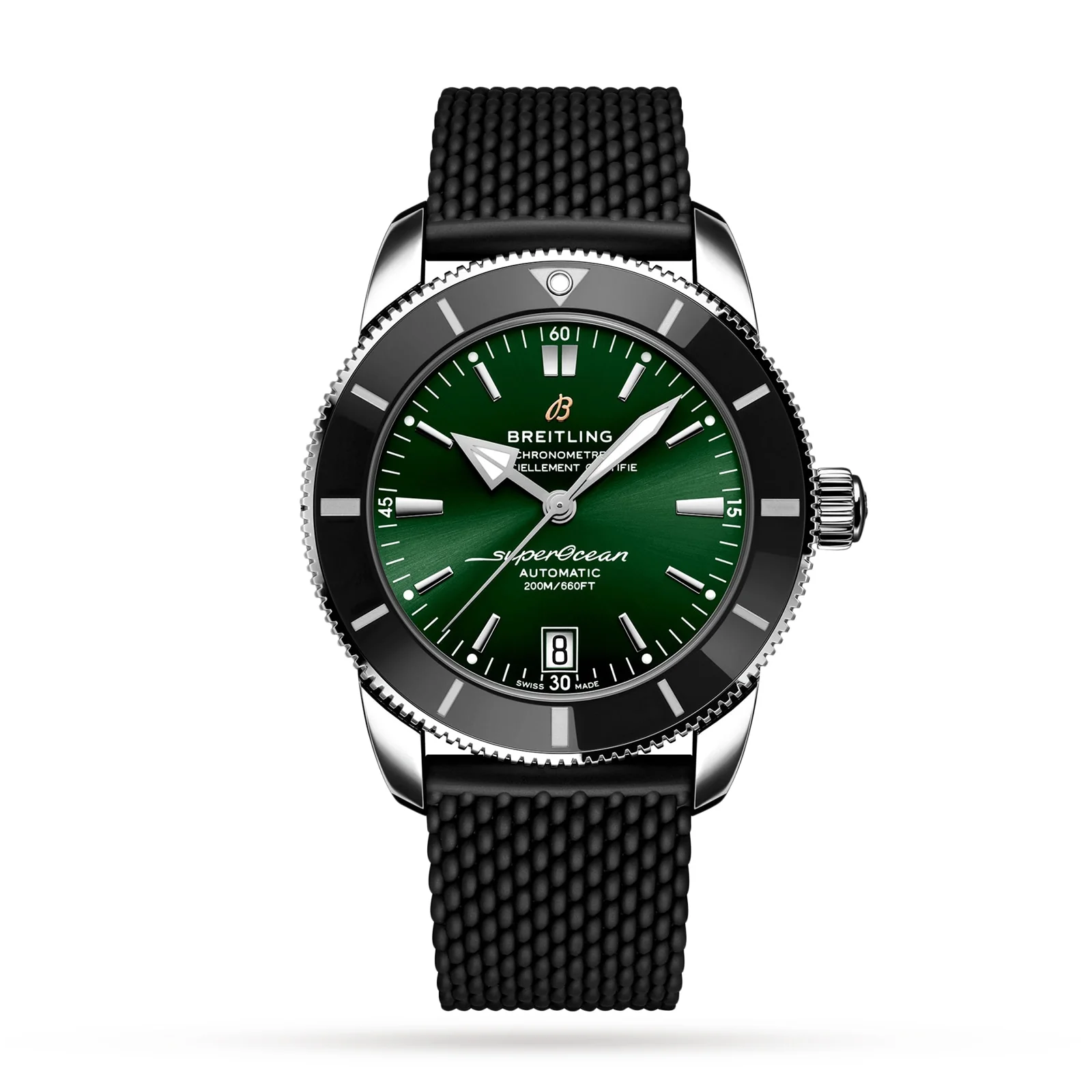Superocean Heritage B20 Automatic 42 | 42mm, Steel, Rubber, Green Dial