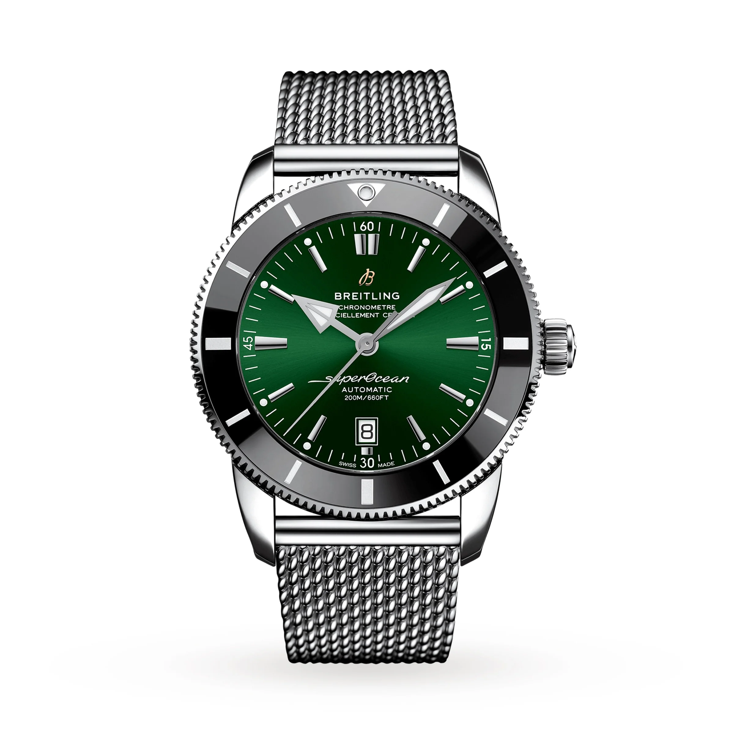 Superocean Heritage B20 Automatic 46 | 46mm, Steel, Green Dial