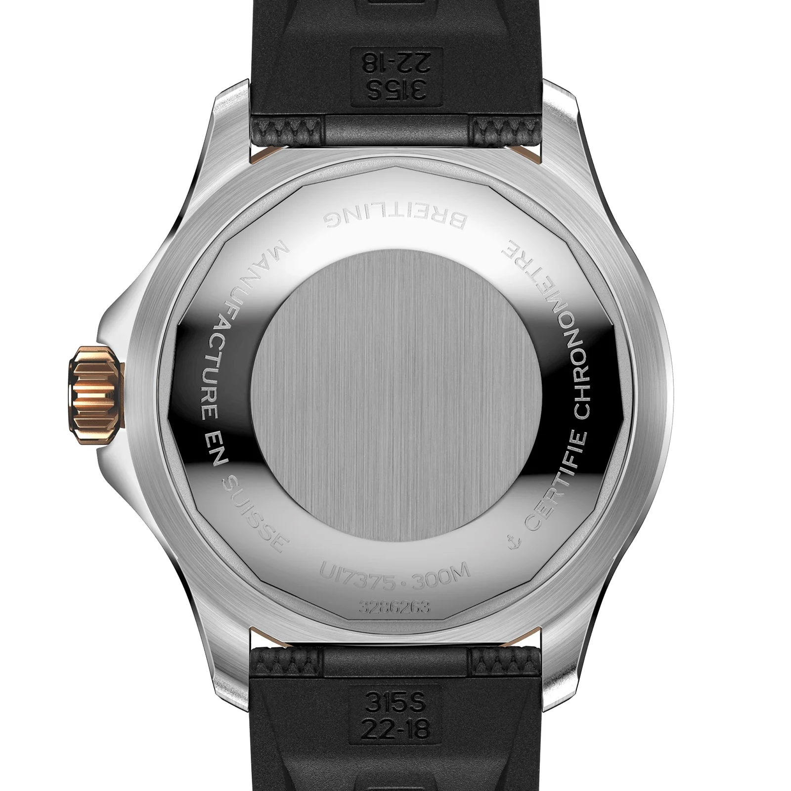 Superocean Automatic 42 | 42mm, Two-Tone Steel & 18K Rose Gold, Rubber, Black Dial - Image 4