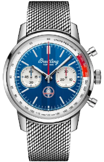 Top Time B01 Shelby Cobra | 41mm, Steel, Blue Dial