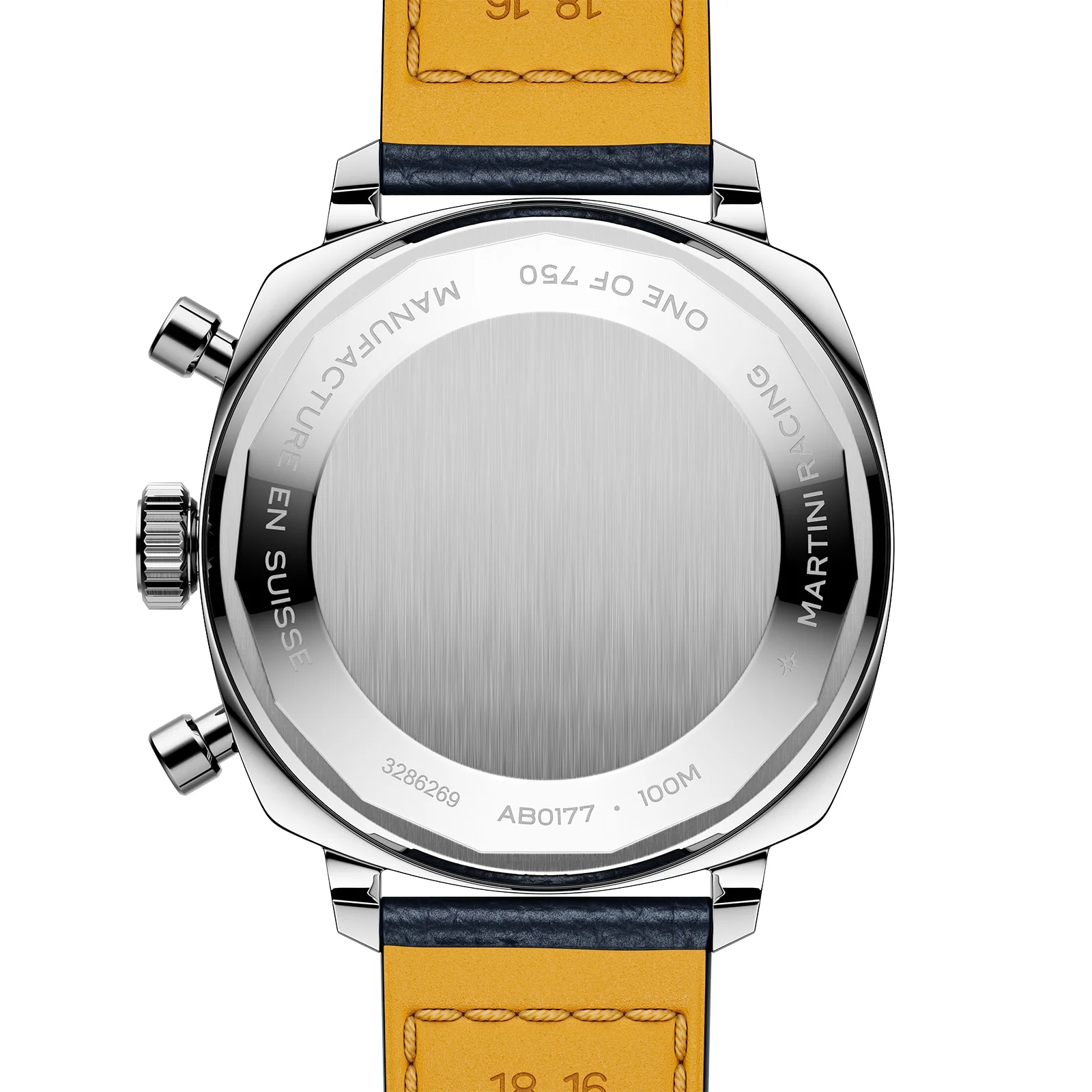 Top Time B01 Racing | 38mm, Steel, Leather, White Dial - Image 2