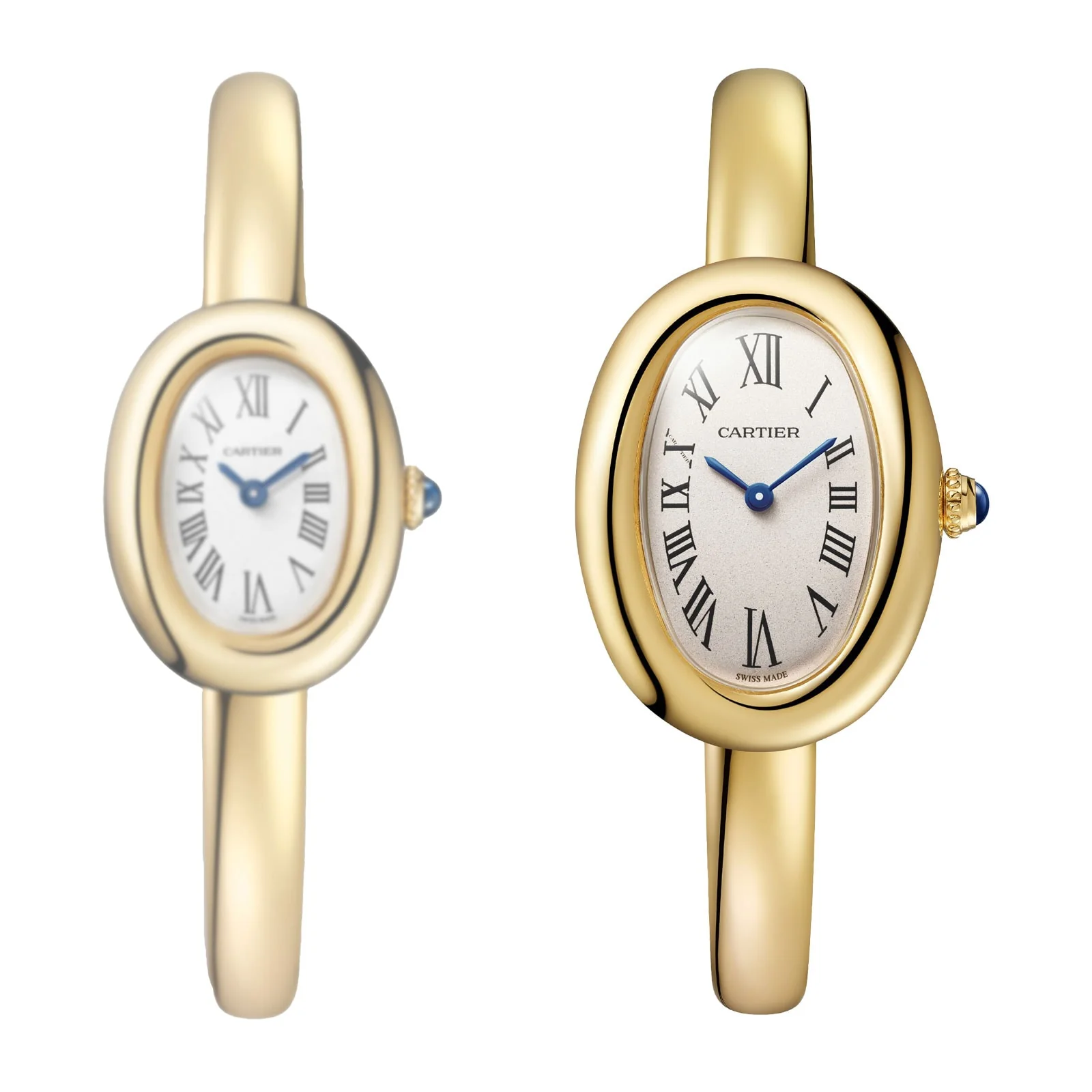 Baignoire Small Model | 23mm, 18K Yellow Gold, Silvered Dial, Ref. WGBA0024 - Image 2