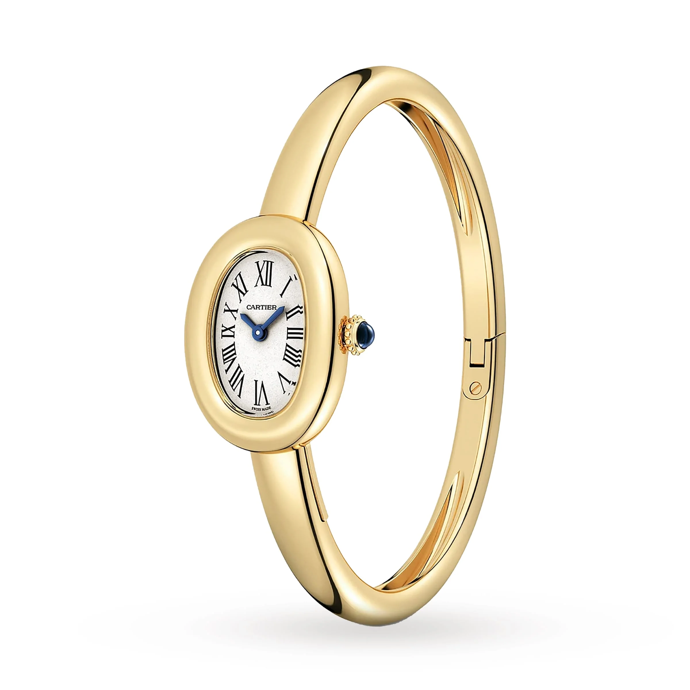 Baignoire Mini Model (Size 15) | 18.5mm, 18K Yellow Gold, White Dial - Image 2