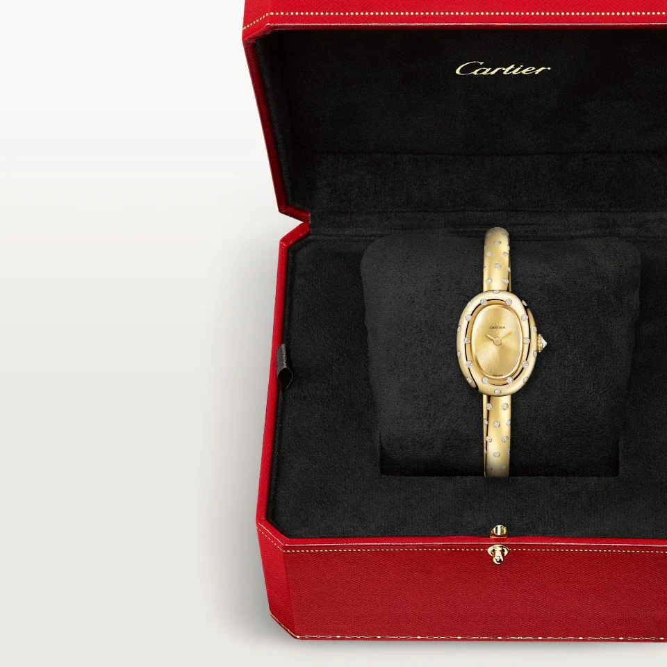 Baignoire Mini Model (Size 15) | 18.5mm, 18K Yellow Gold, Gold Dial - Image 5