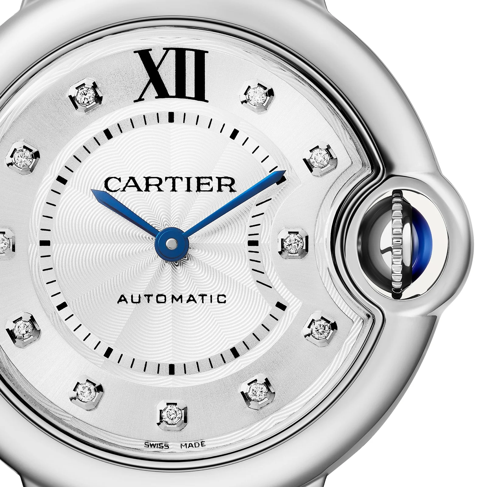Ballon Bleu de Cartier 33 | 33mm, Steel, Diamond Silver Dial - Image 3