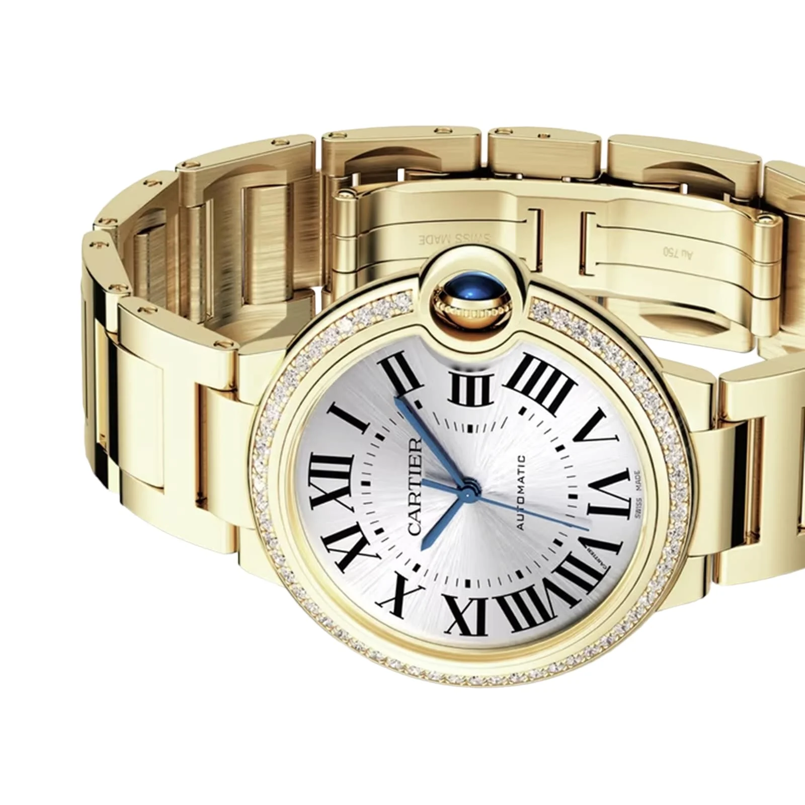Ballon Bleu de Cartier 36 | 36mm, 18K Yellow Gold, Sunray Dial - Image 4