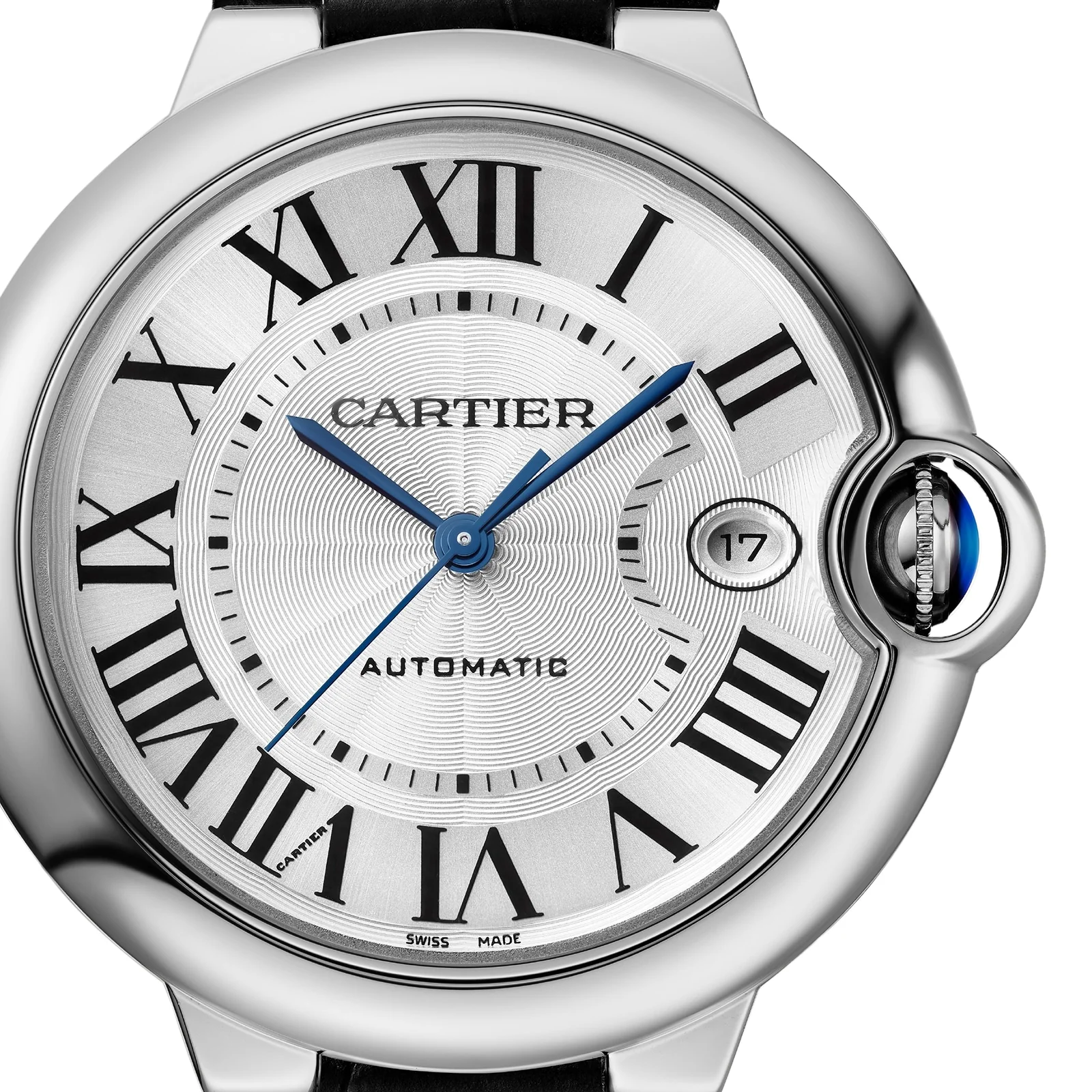 Ballon Bleu de Cartier 40 | 40mm, Steel, Alligator Leather, Silver Dial - Image 2