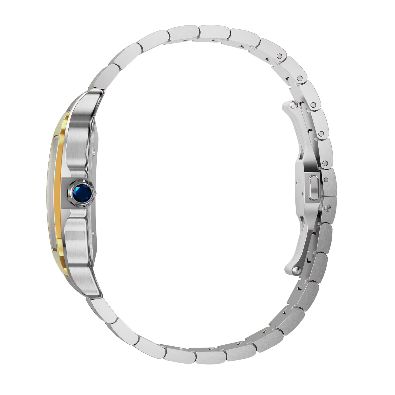 Santos de Cartier Large Model | 40mm, Two-Tone Steel & 18K Yellow Gold, Grey Dial - Image 5