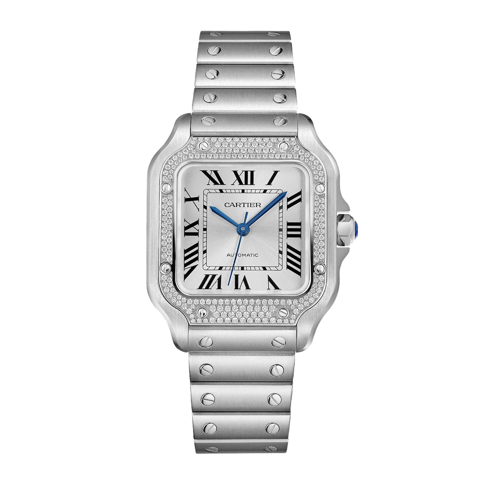 Santos de Cartier Medium Model | 35mm, Steel, White Dial
