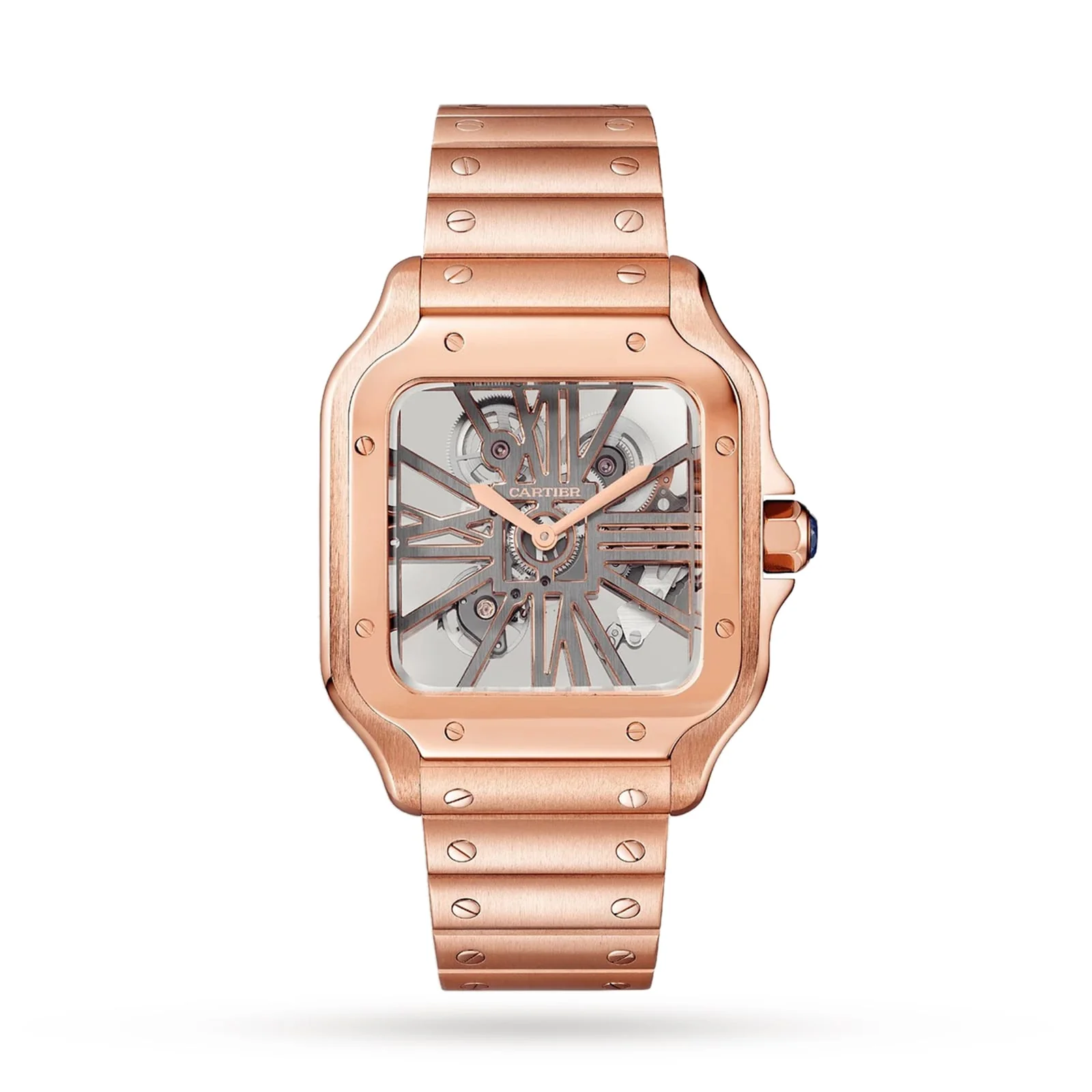 Santos de Cartier Skeleton Large Model | 40mm, 18K Rose Gold