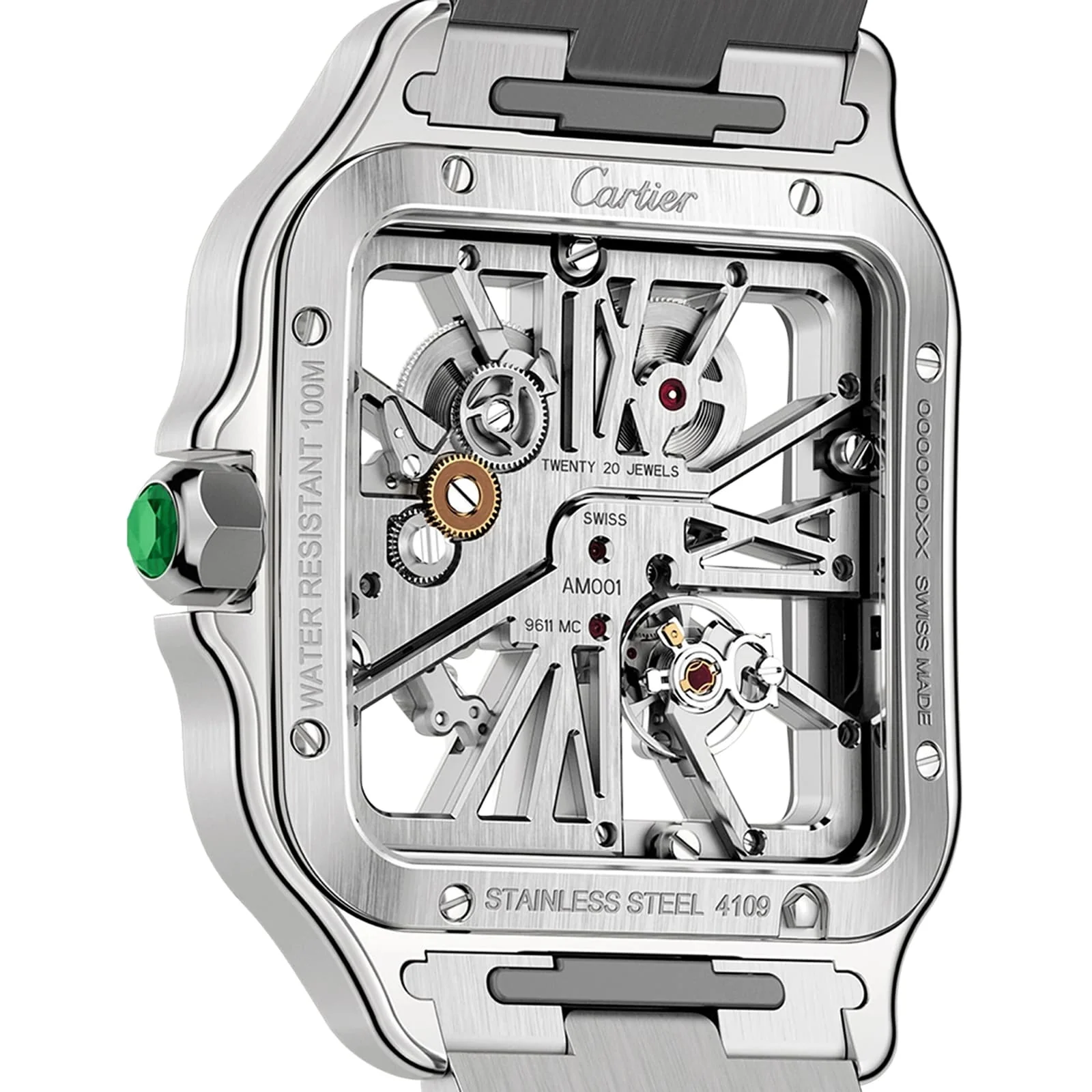 Santos de Cartier Skeleton | 40mm, Steel - Image 3