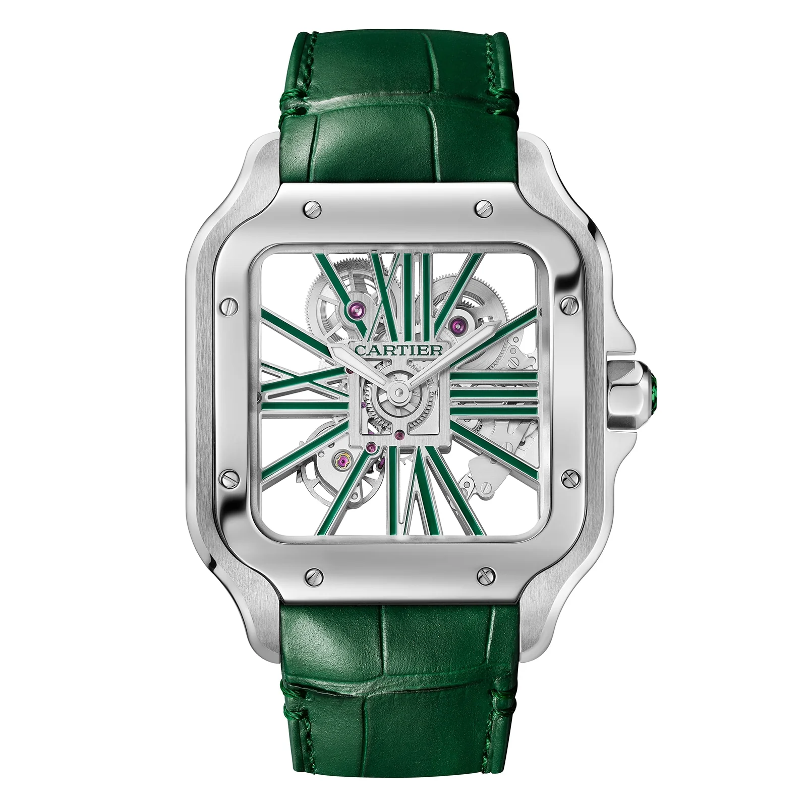 Santos de Cartier Skeleton | 40mm, Steel - Image 9