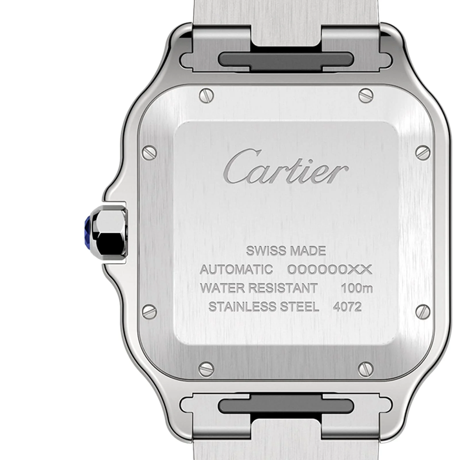 Santos de Cartier Large Model | 40mm, Two-Tone Steel & ADLC, Steel, Grey Dial - Image 7
