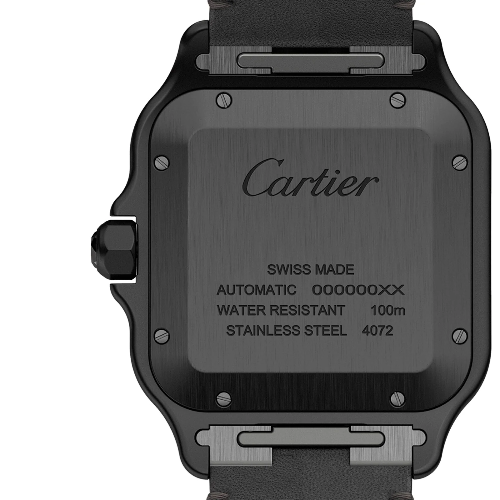 Santos de Cartier Large Model | 40mm, Two-Tone Steel & ADLC, Rubber, Black Dial - Image 6