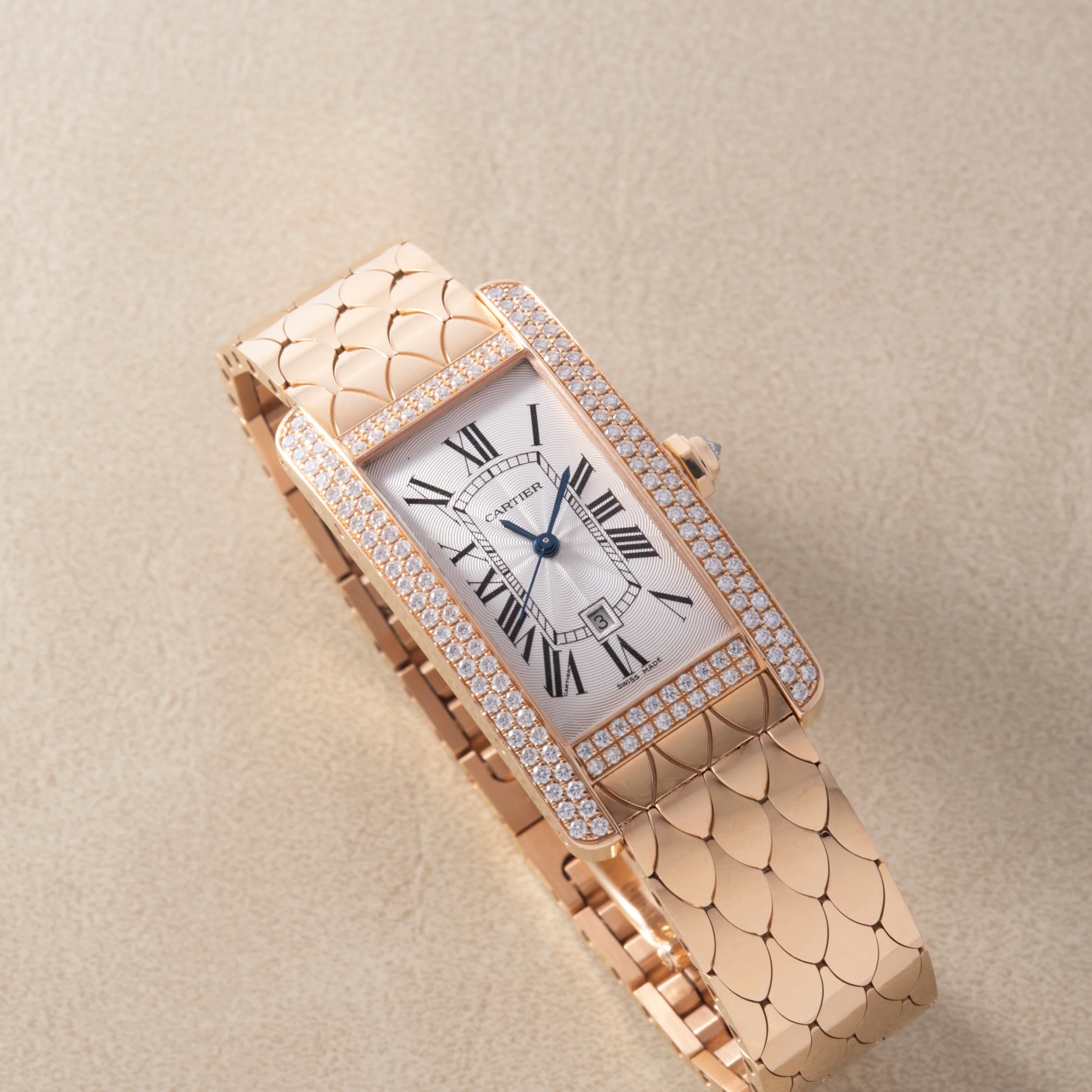 Cartier Tank Americaine Automatic Diamonds - Image 12