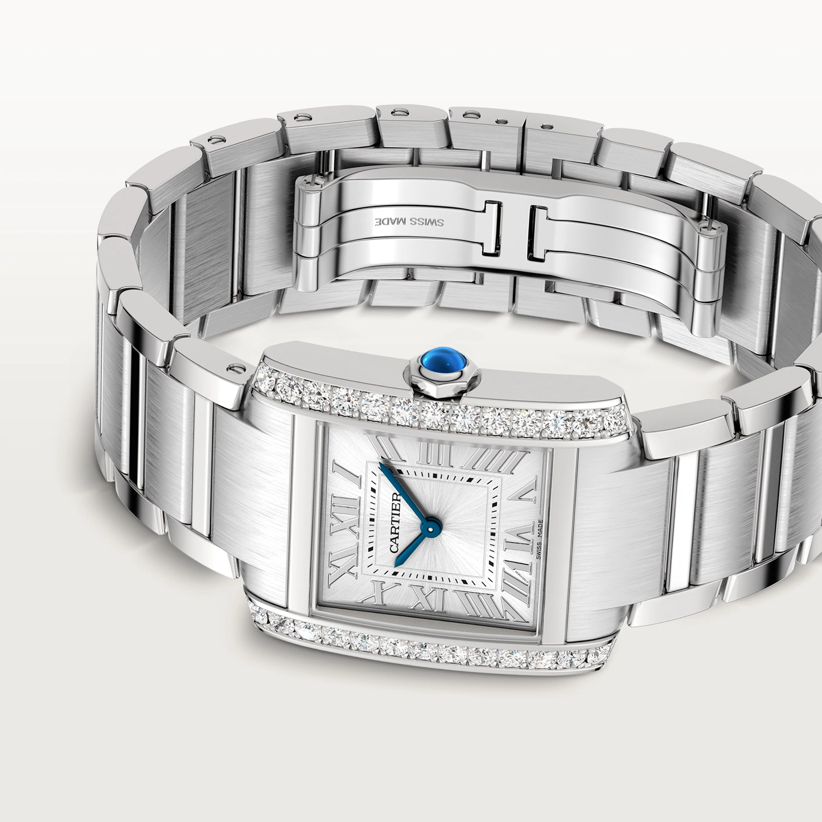 Tank Française Medium Model | 27mm, Steel, Silver Dial, Ref. W4TA0028 - Image 5
