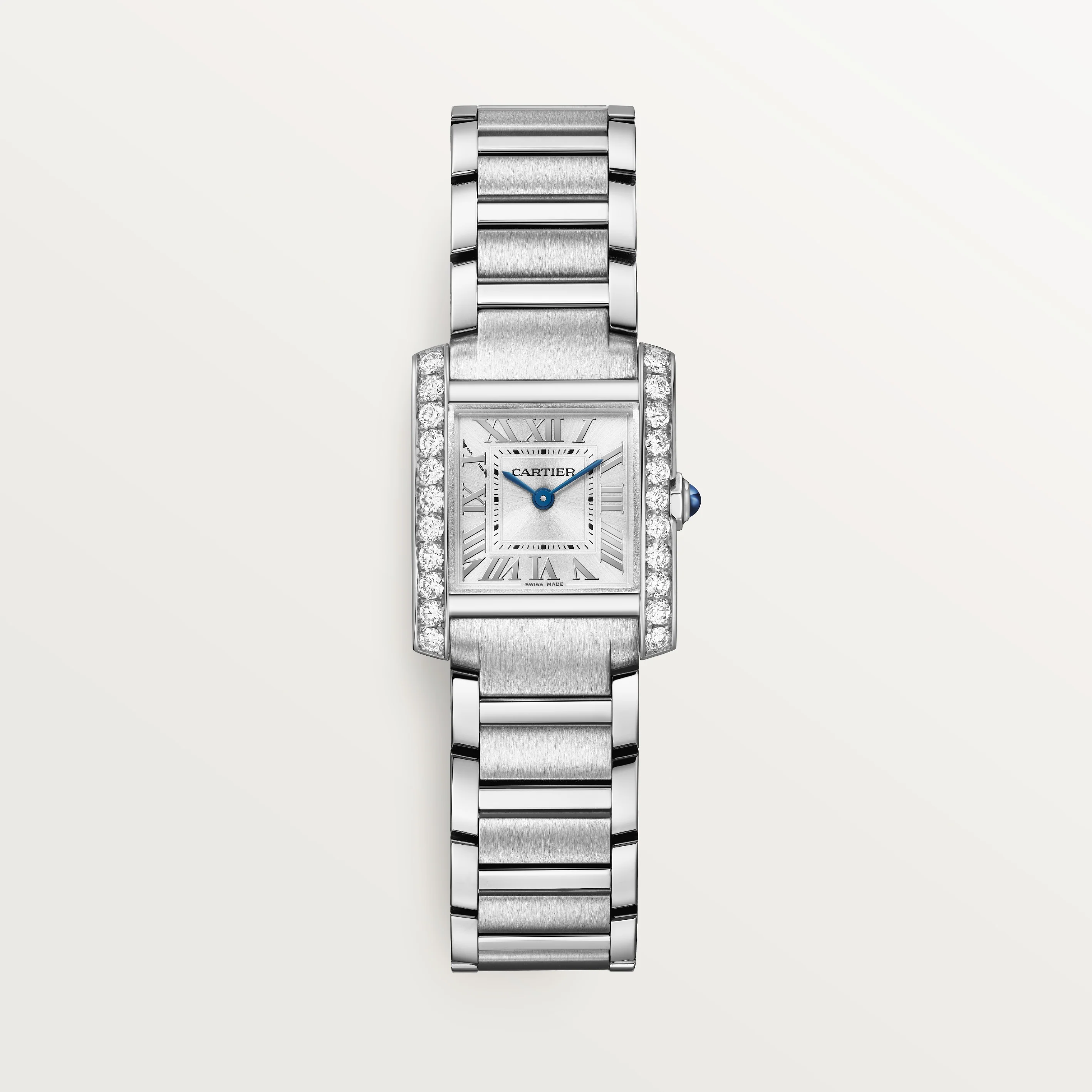 Tank Française Small Model | 21mm, Steel, Silver Dial, Ref. W4TA0029