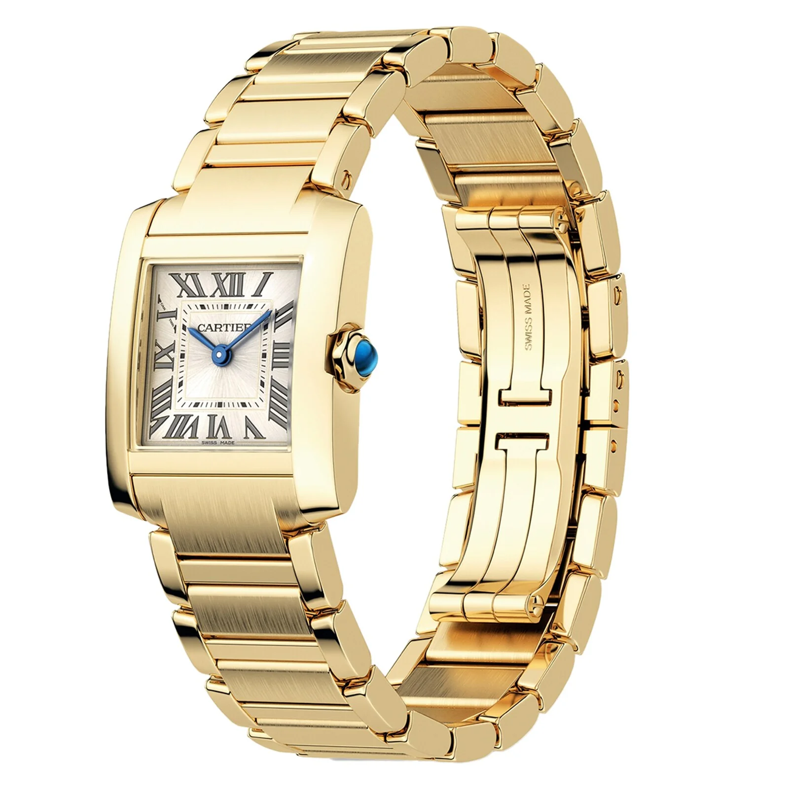 Tank Française Small Model | 21mm, 18K Yellow Gold, Sundust Dial - Image 4