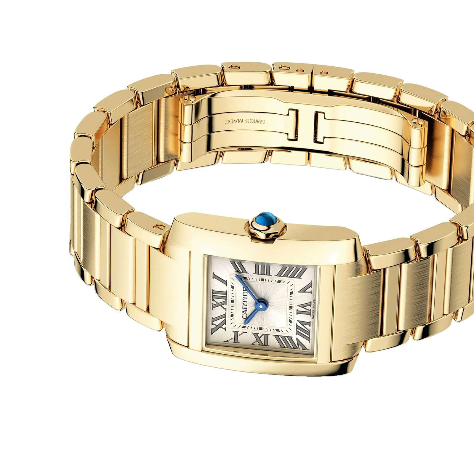 Tank Française Small Model | 21mm, 18K Yellow Gold, Sundust Dial - Image 6