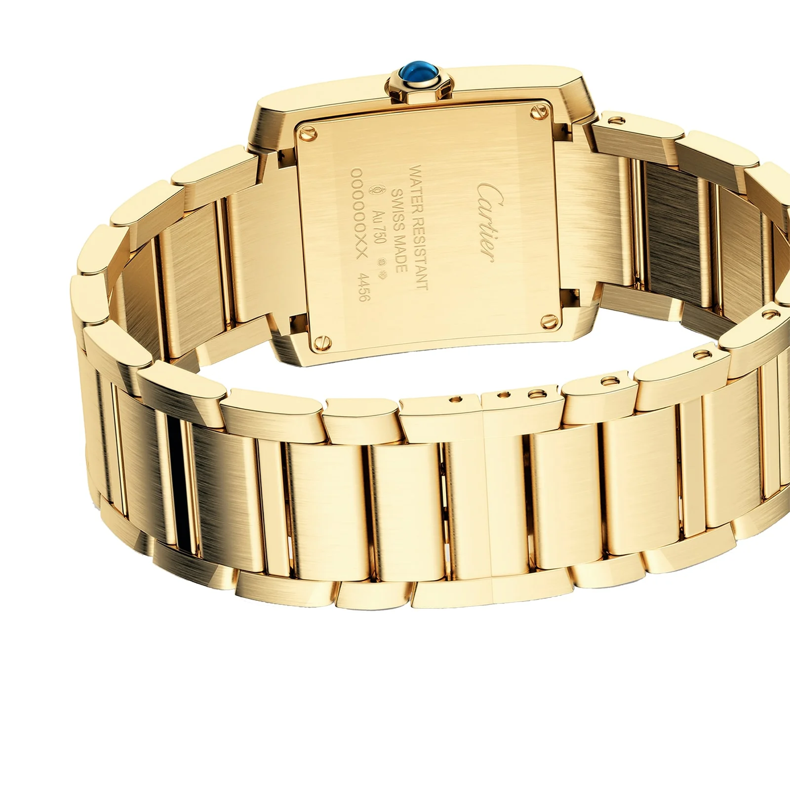 Tank Française Medium Model | 27mm, 18K Yellow Gold, Champagne Dial - Image 9