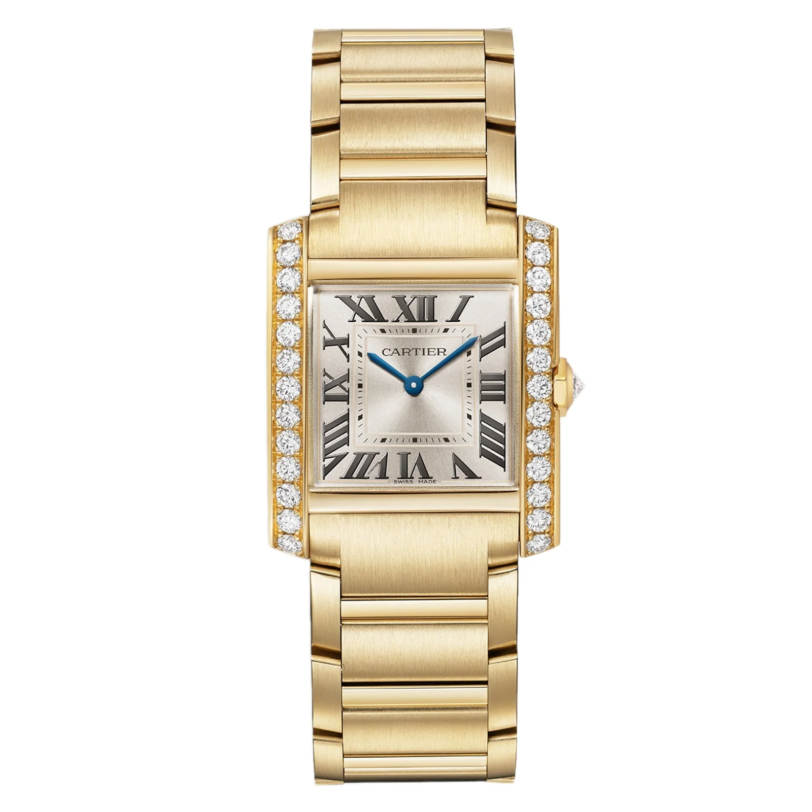 Tank Française Medium Model | 27mm, 18K Yellow Gold, Champagne Dial, Ref. WJTA0061