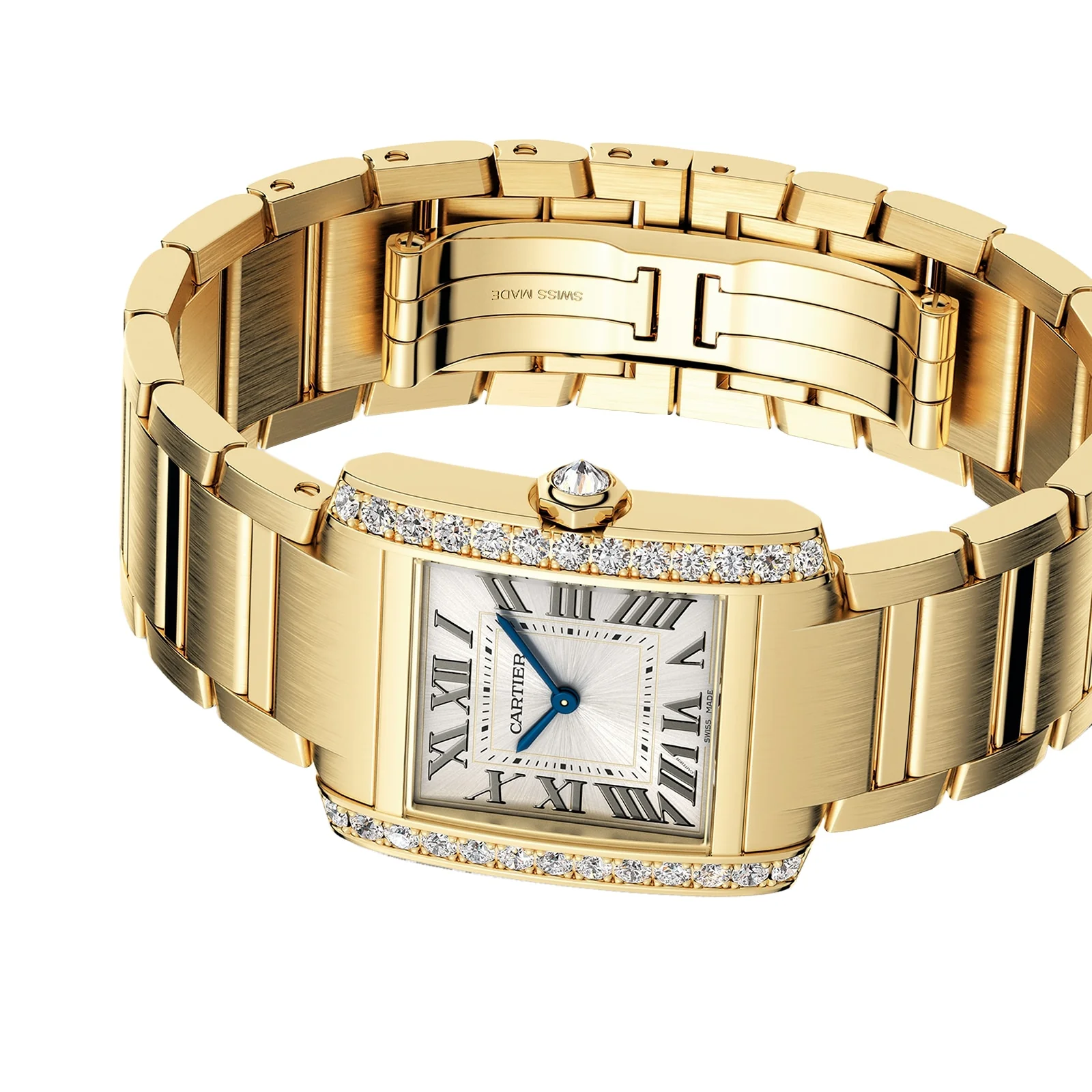 Tank Française Medium Model | 27mm, 18K Yellow Gold, Champagne Dial, Ref. WJTA0061 - Image 5