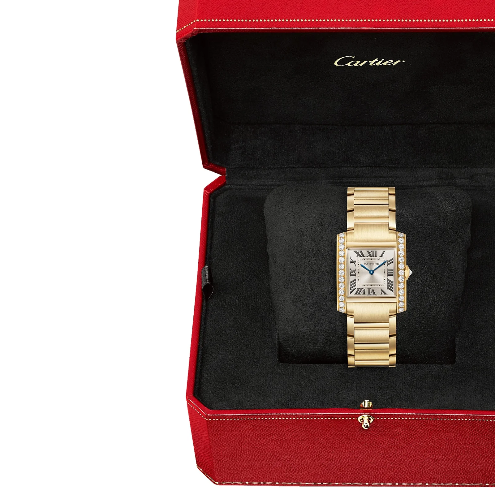 Tank Française Medium Model | 27mm, 18K Yellow Gold, Champagne Dial, Ref. WJTA0061 - Image 7