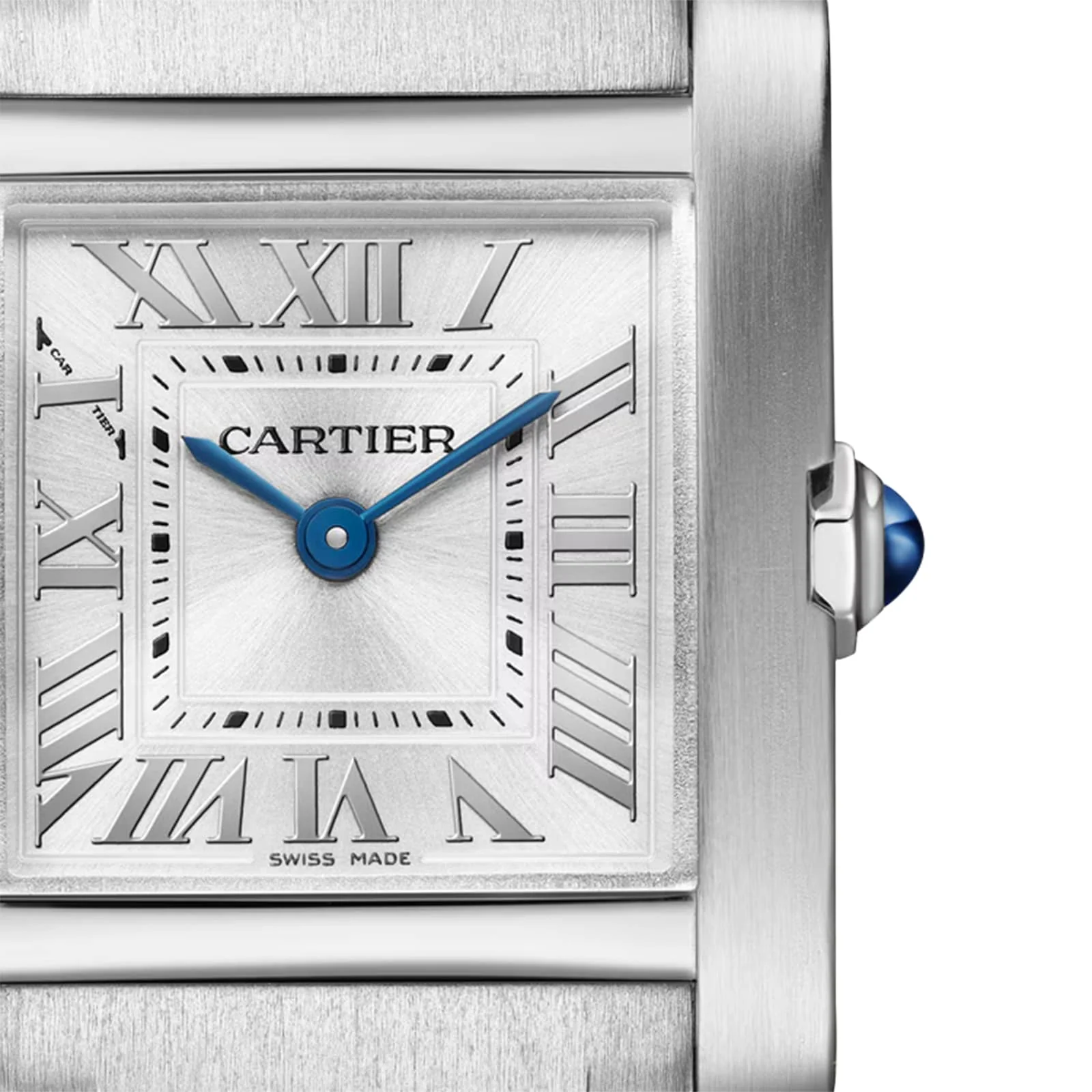 Tank Française Small Model | 21mm, Steel, Silver Dial - Image 7