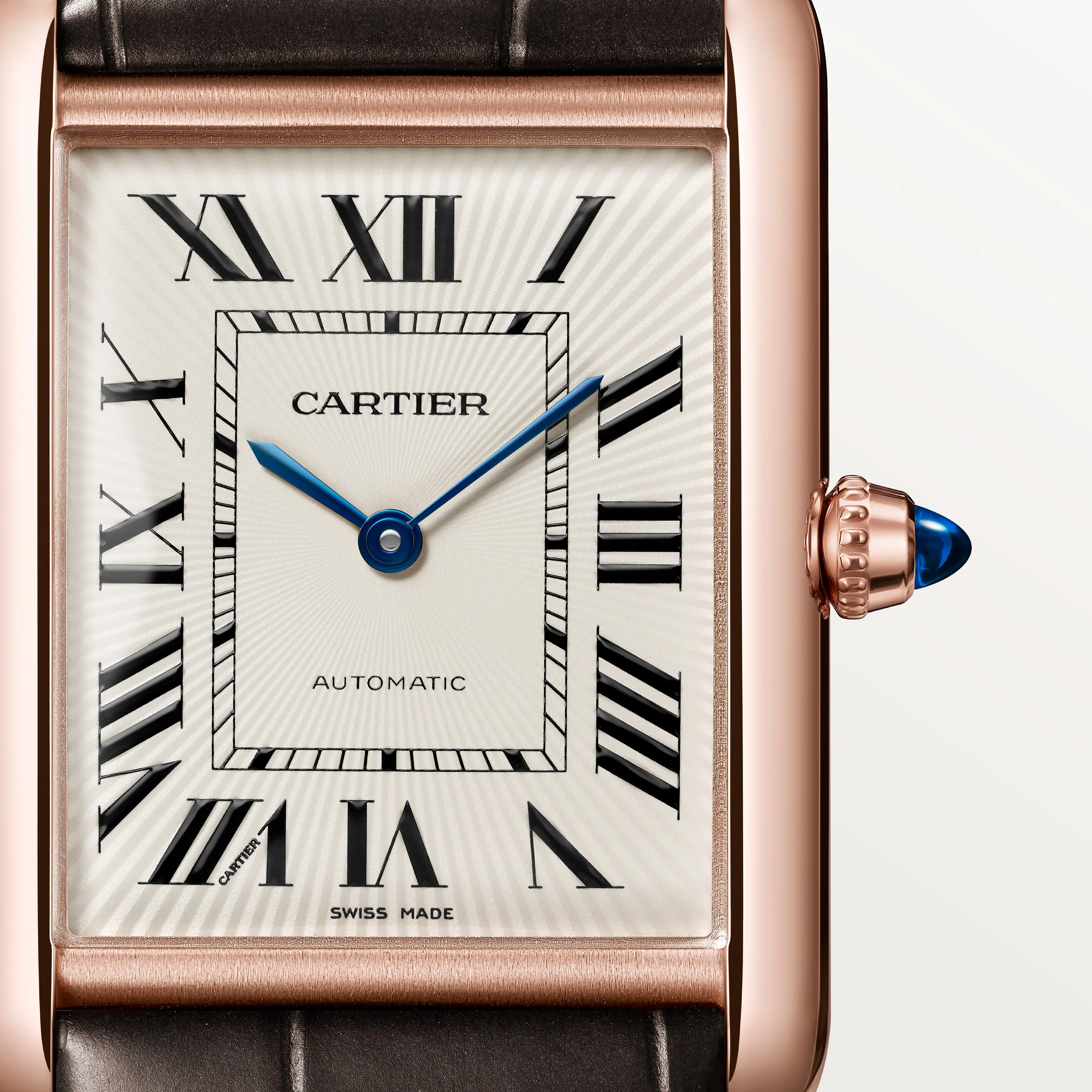 Tank Louis Cartier Large Model | 28mm, 18K Rose Gold, Leather, White Dial - Image 5