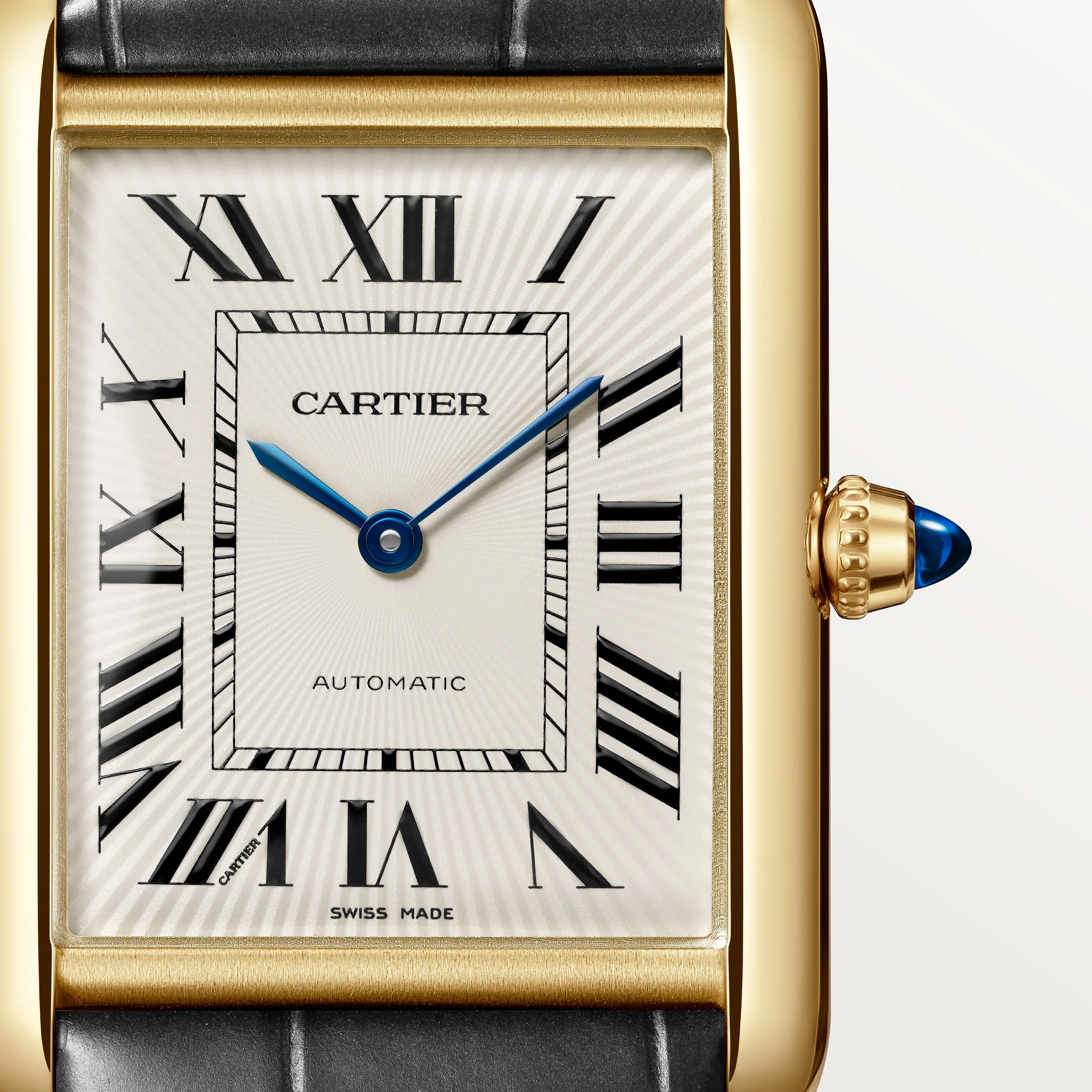 Tank Louis Cartier Large Model | 28mm, 18K Yellow Gold, Alligator Leather, White Dial - Image 5