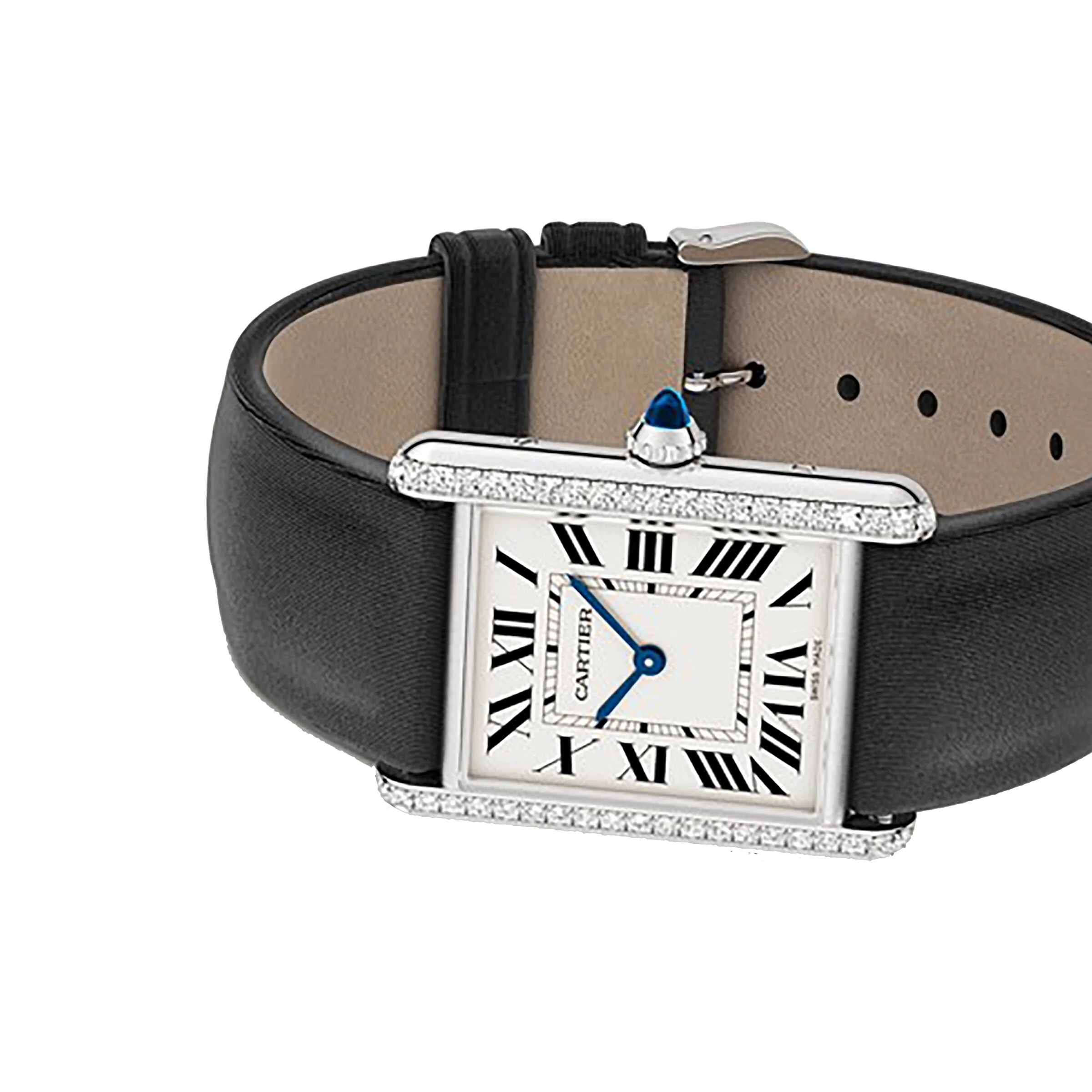 Tank Must de Cartier Large Model | 25.5mm, Steel, Leather, White Dial, Ref. W4TA0030 - Image 6