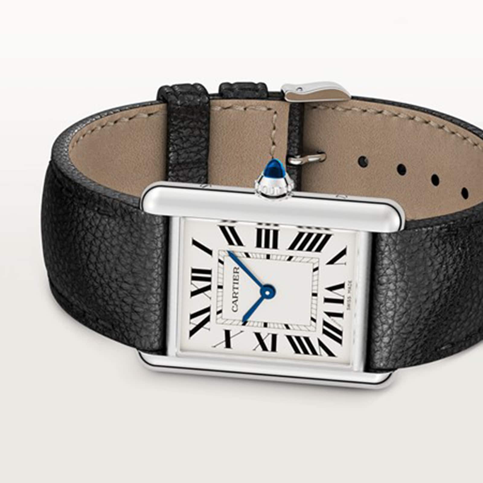 Tank Must de Cartier Large Model | 25.5mm, Steel, Leather, White Dial, Ref. WSTA0136 - Image 4