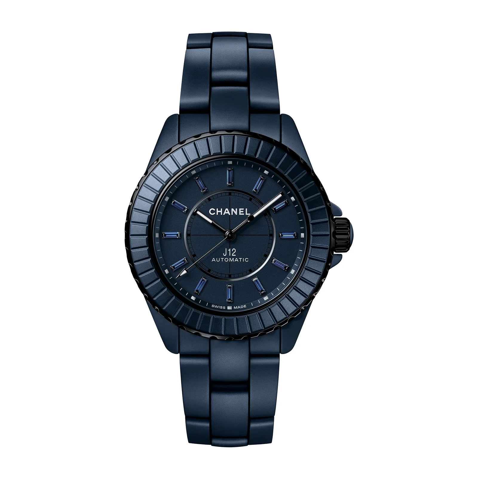 J12 Bleu | 38mm, Ceramic, Diamond Navy Dial