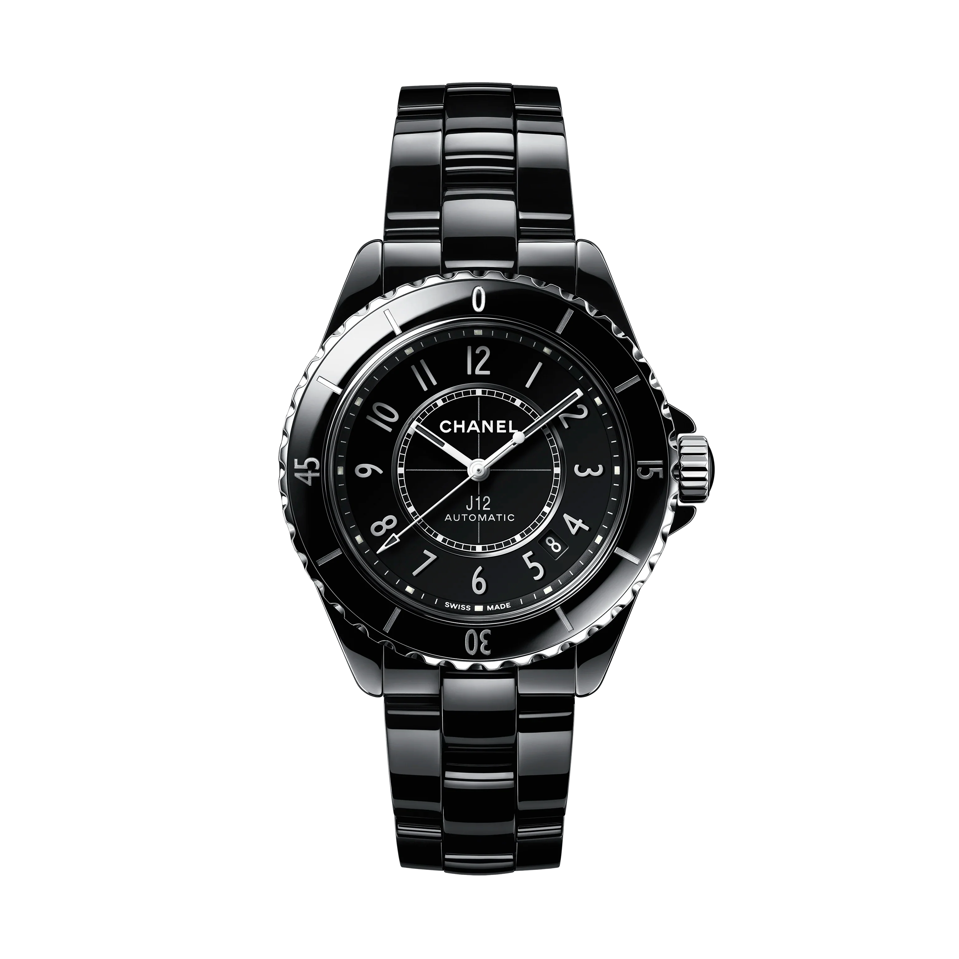 J12 | 38mm, Ceramic, Black Dial, Ref. H5697