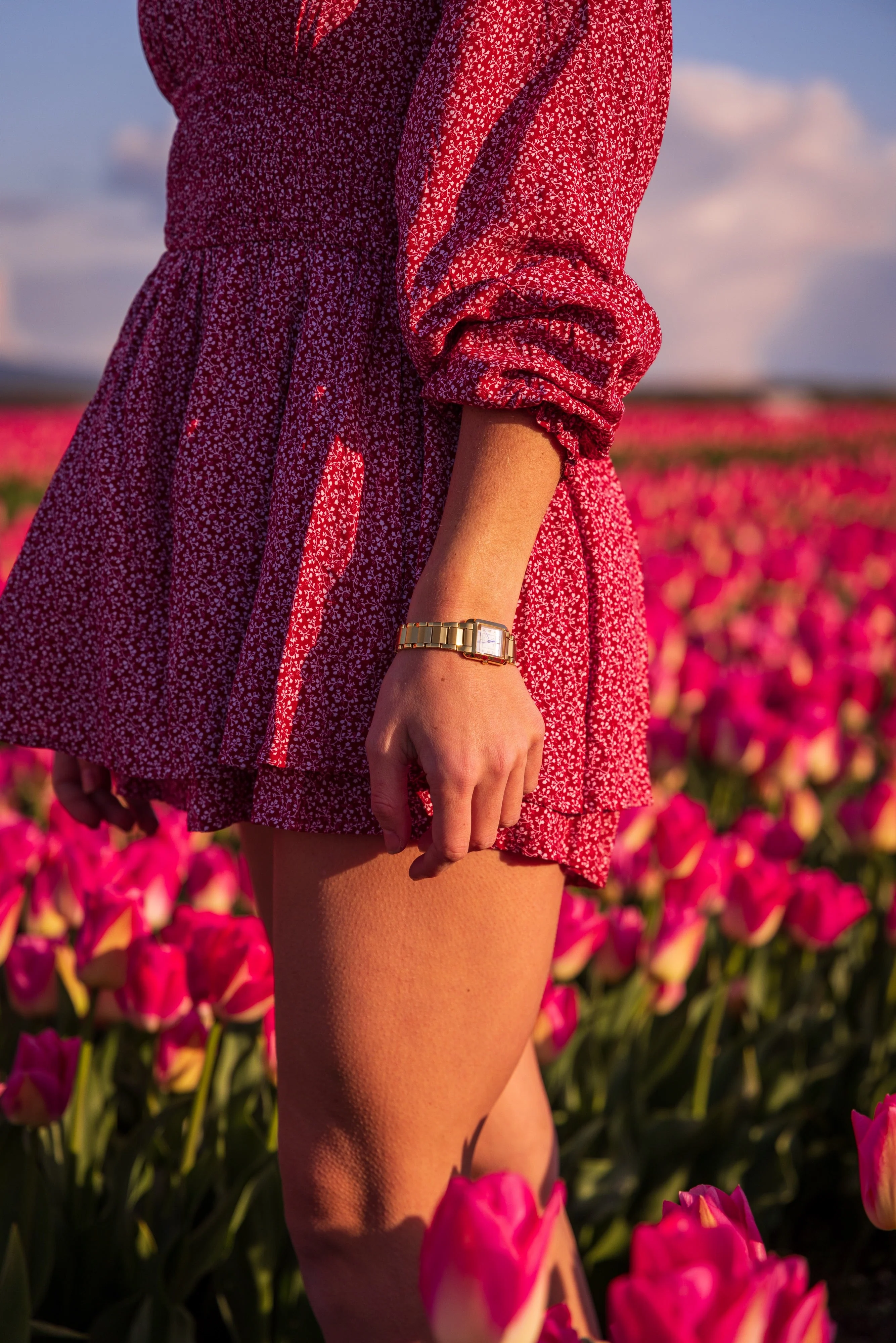 Bianca | 19mm, 14K Rose Gold Plated Steel, Steel, White Dial - Image 5