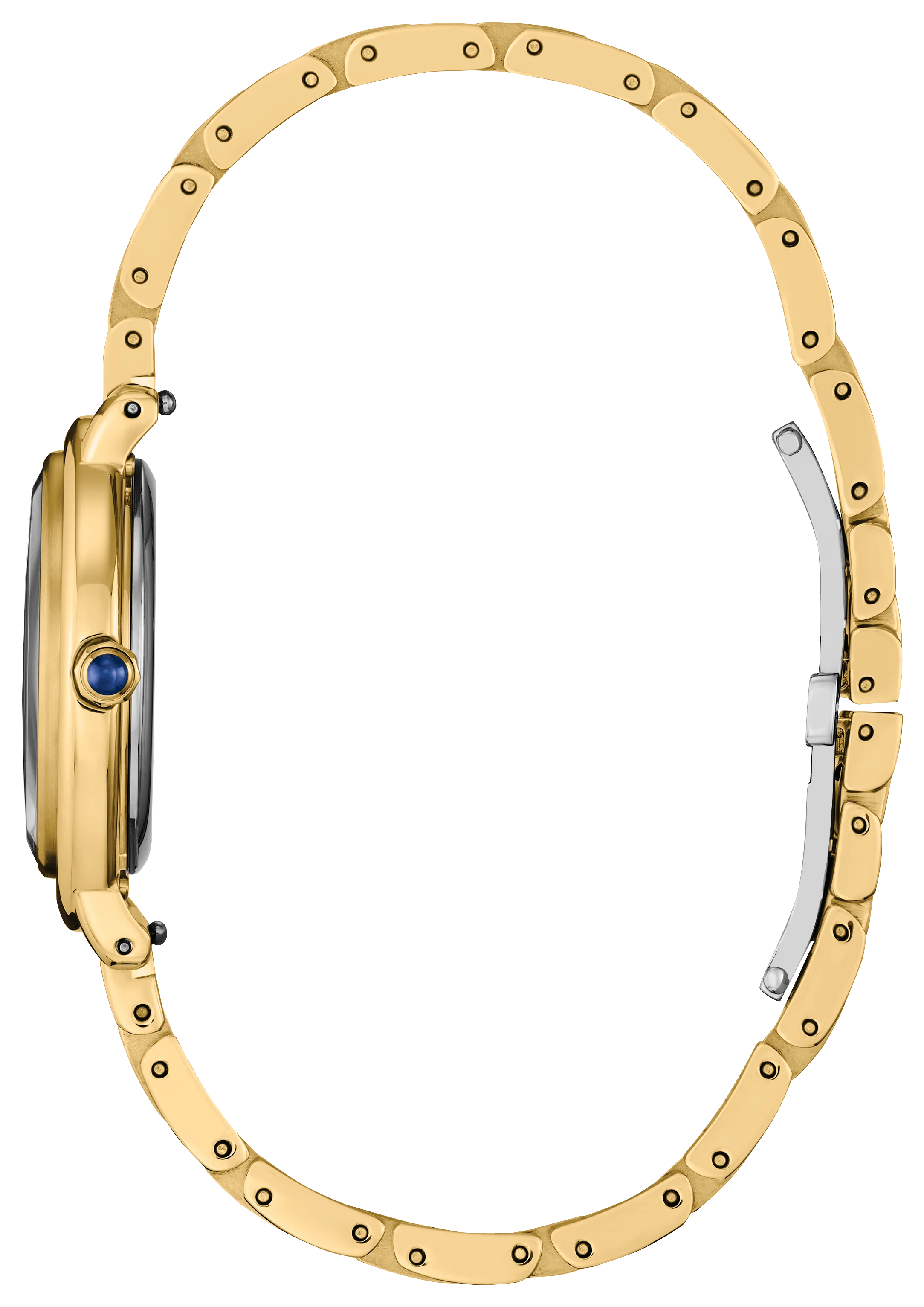Arcly | 31mm, 14K Yellow Gold Plated Steel, Steel, Navy Dial - Image 2