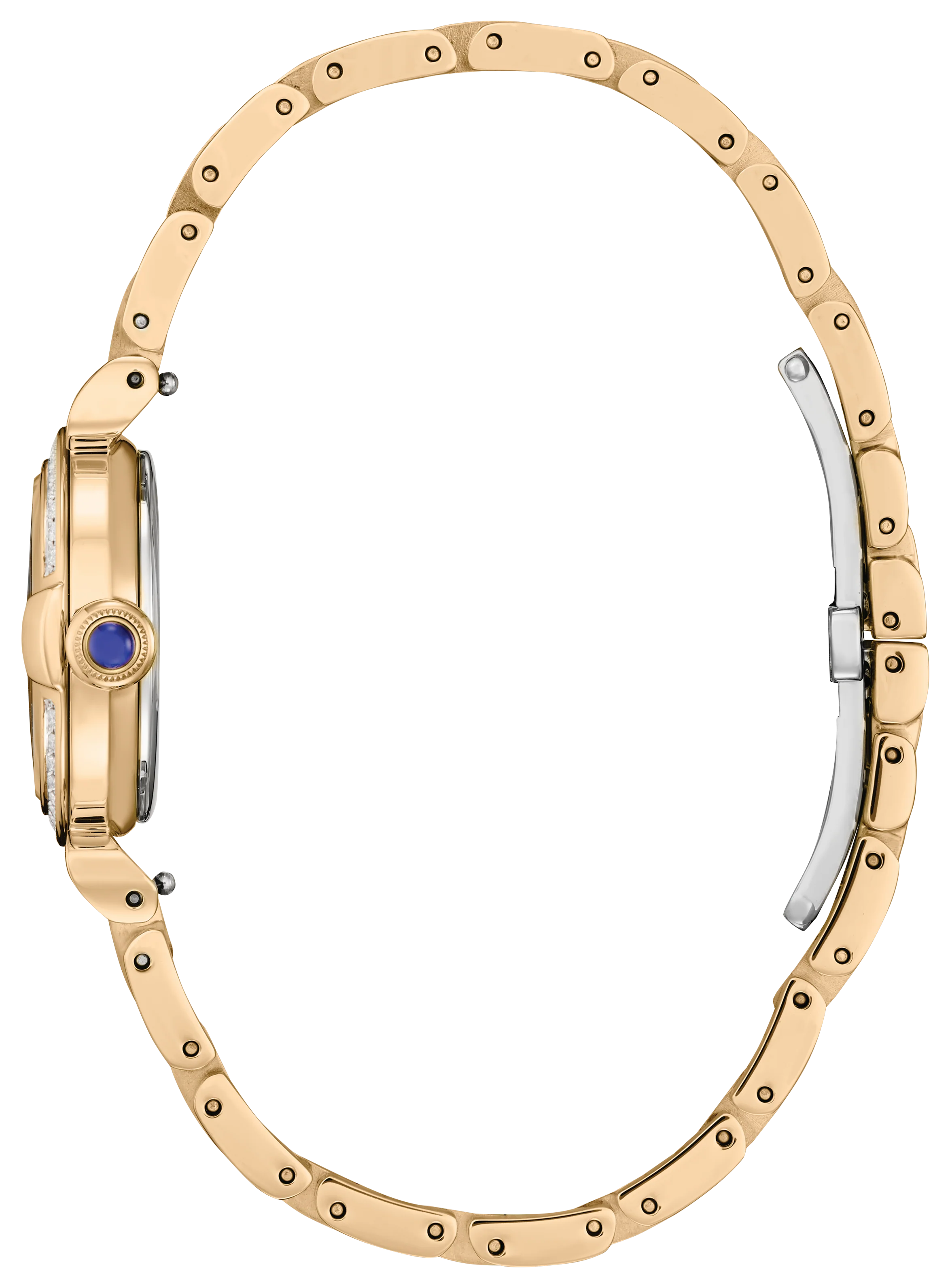 Mae | 26mm, 14K Yellow Gold Plated Steel, Steel, Diamond Green Dial - Image 3