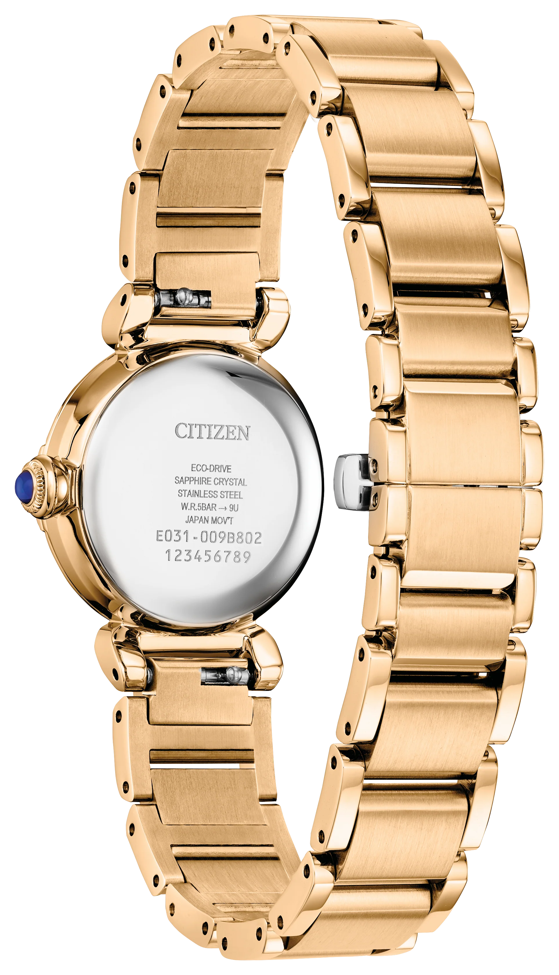 Mae | 26mm, 14K Yellow Gold Plated Steel, Steel, Diamond Green Dial - Image 4