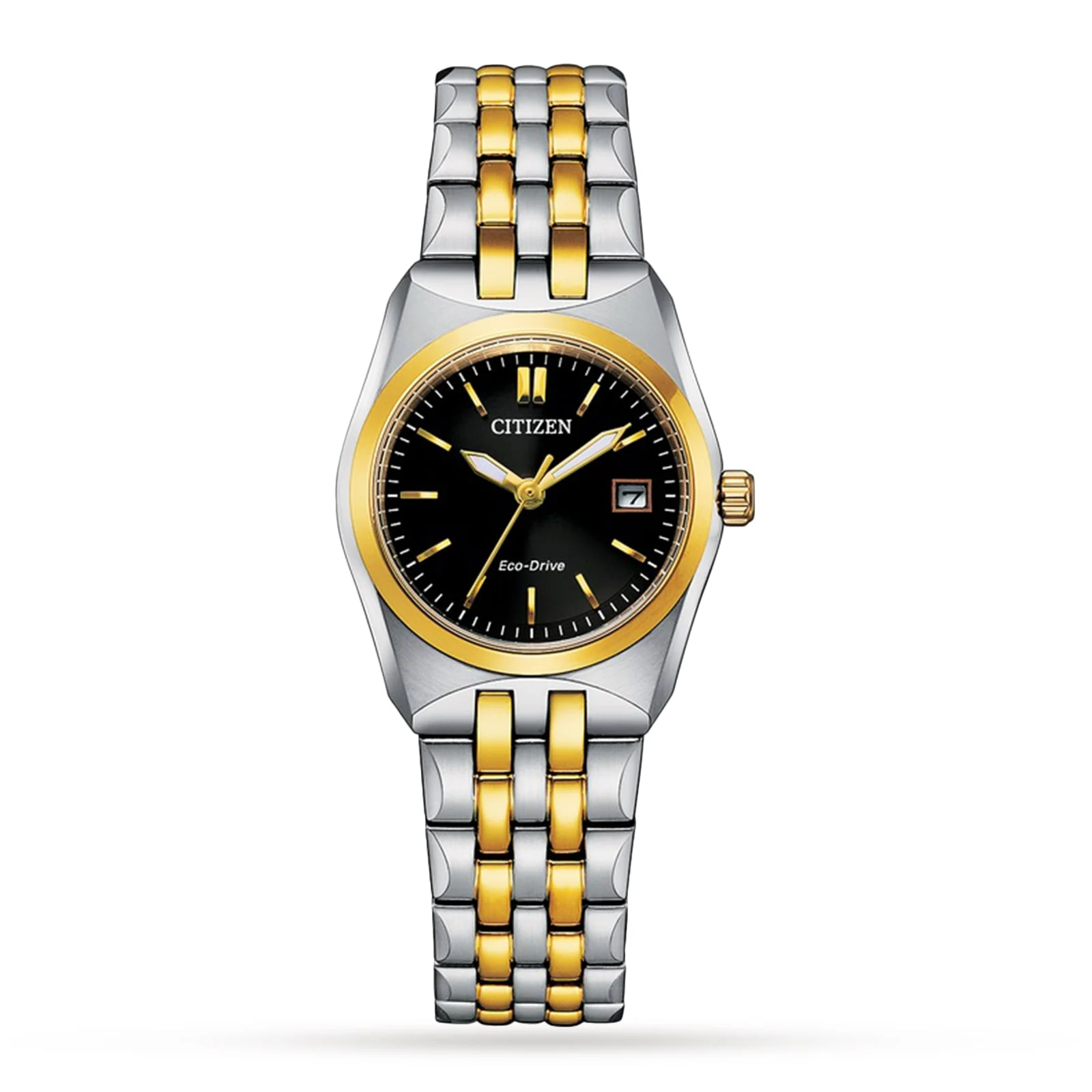 Corso | 33mm, Two-Tone Steel & PVD Yellow Gold, Black Dial - Image 4