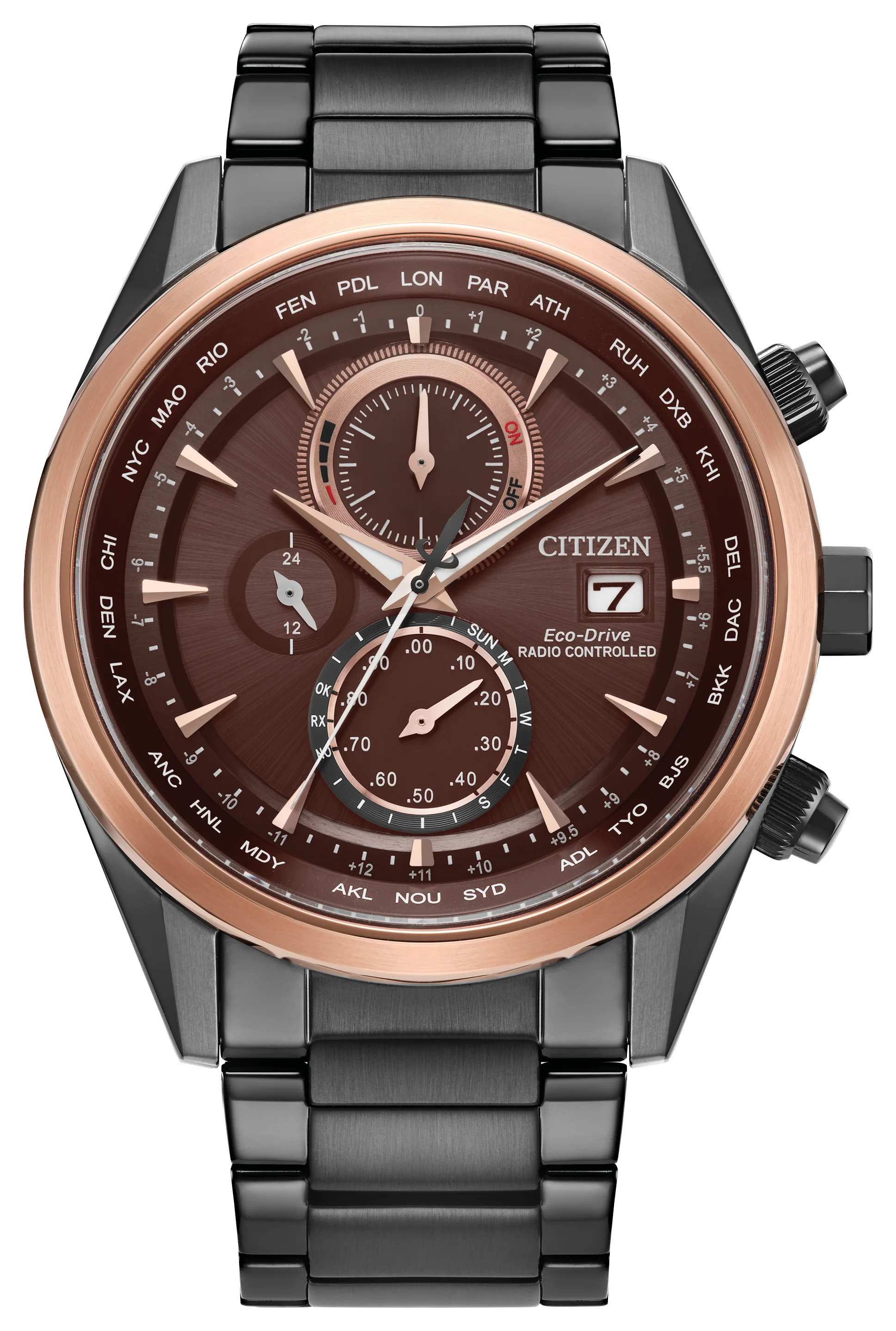 Radio Control | 43mm, Steel, Red Dial
